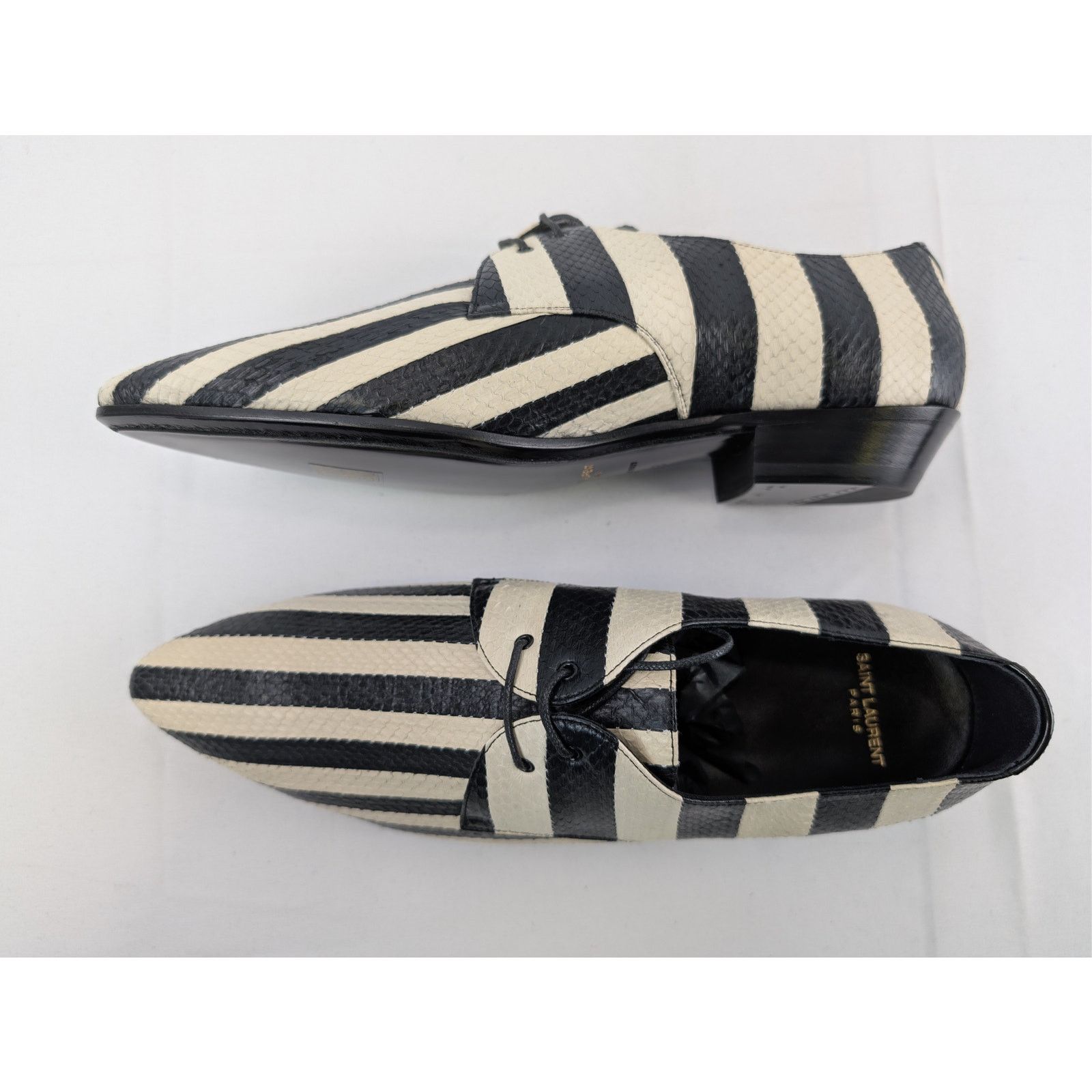 o1rshd1 Jonas 25 Derby Striped Shoes Boots Off White/Black