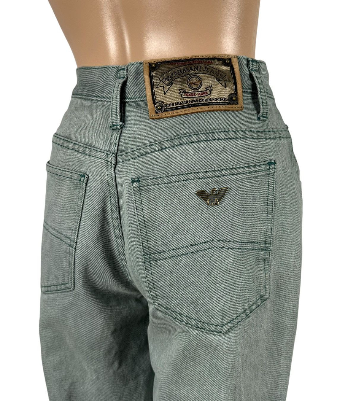 Armani × Vintage 1980s Armani Jeans High Waist Jeans Tapered size 28 Vintage Size 28" / US 6 / IT 42 - 8 Thumbnail