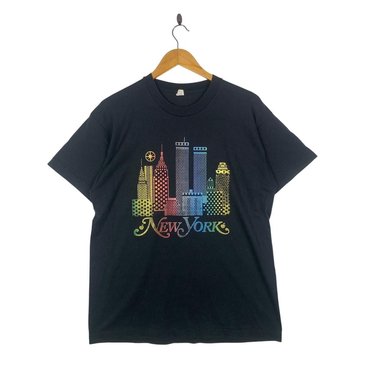 Vintage Vintage 90’ NEW YORK CITY Buildings Drawing Tee Size US XL / EU 56 / 4 - 1 Thumbnail