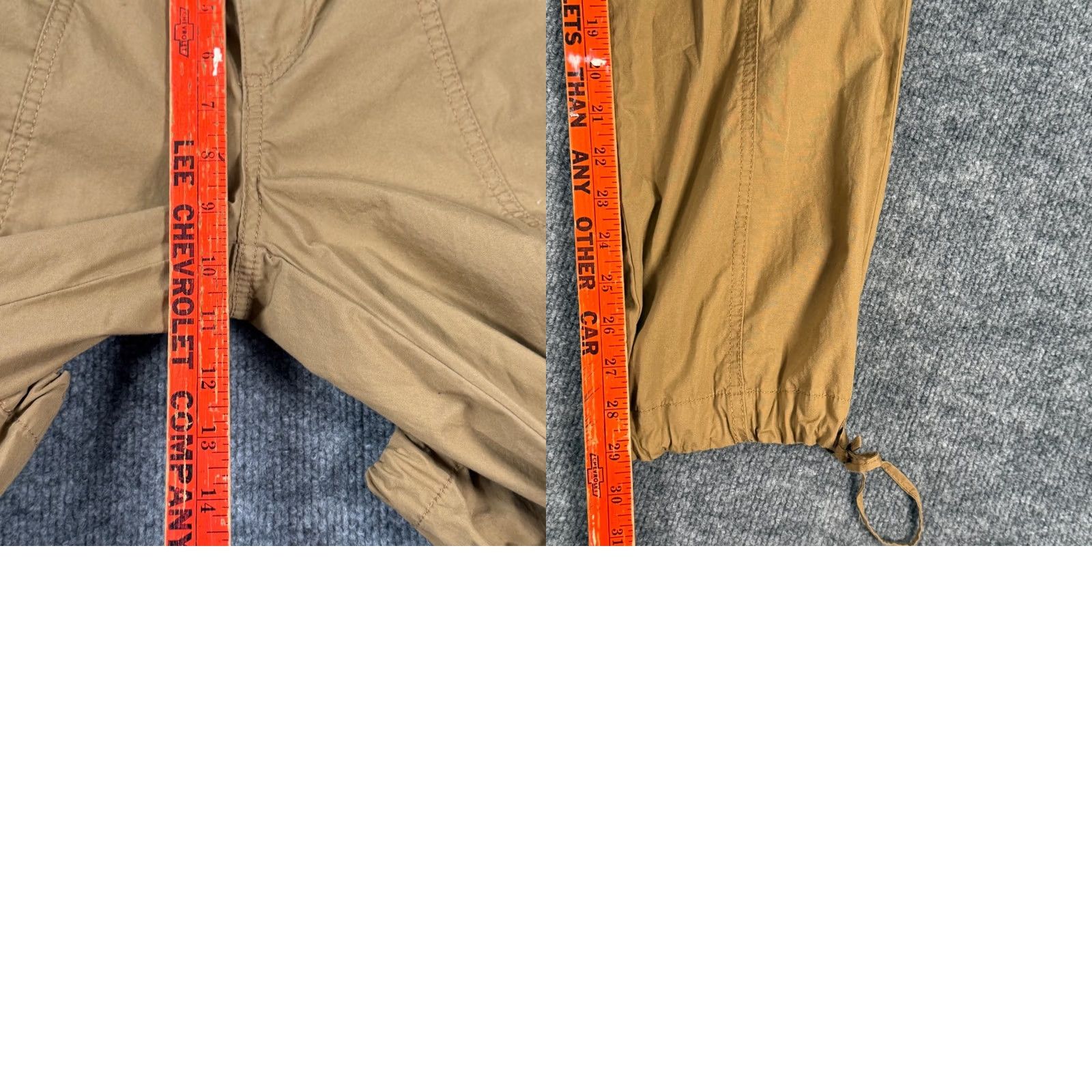 Vintage American Rewash Tan Cargo Pants Regular Size 5 Cotton Utility Track Size 27" / US 4 / IT 40 - 9 Thumbnail