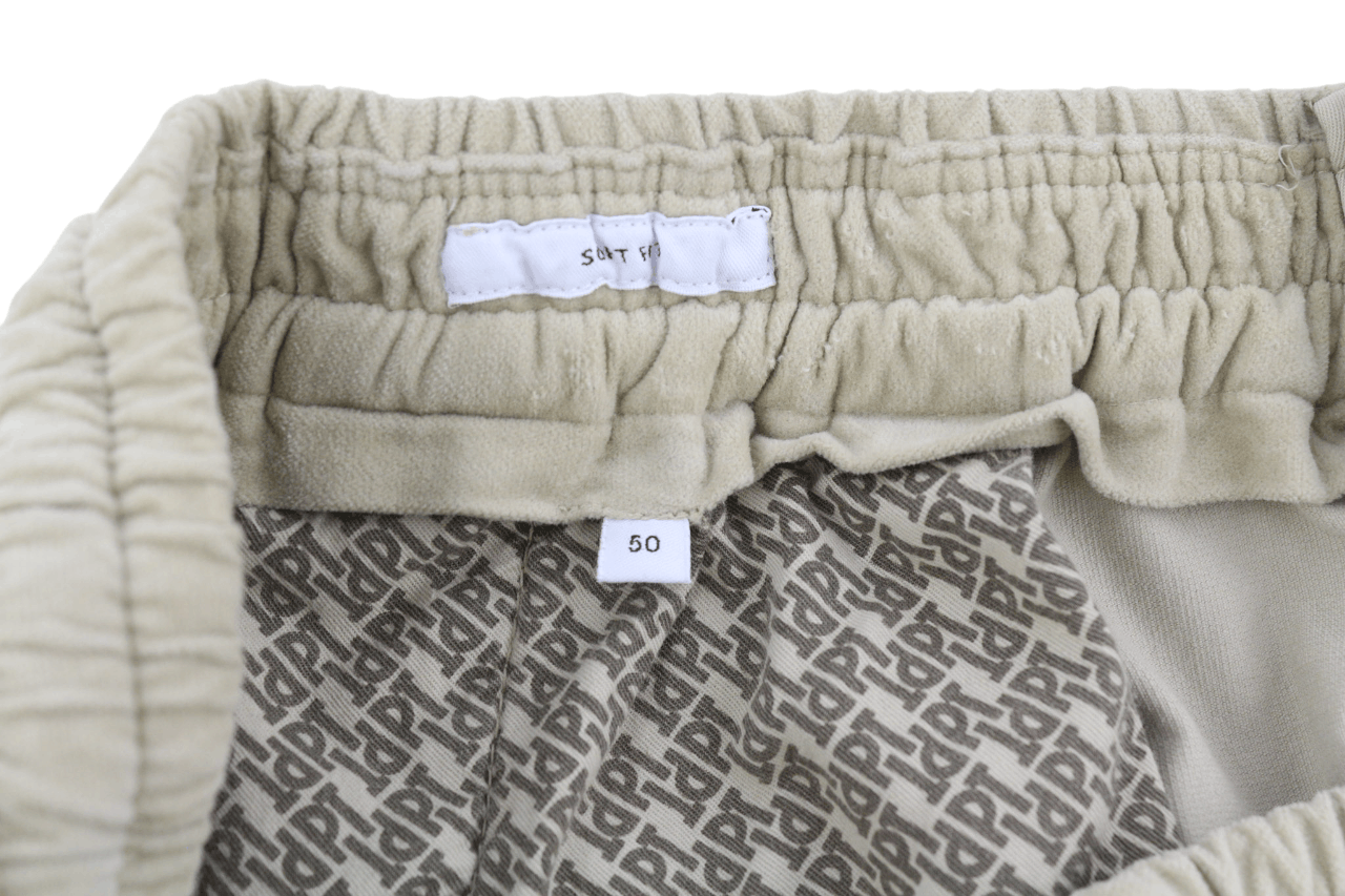 PT Torino SOFT FIT 50 Beige Velour Elastic Drawstring Cargo 82532 Size US 34 / EU 50 - 6 Thumbnail