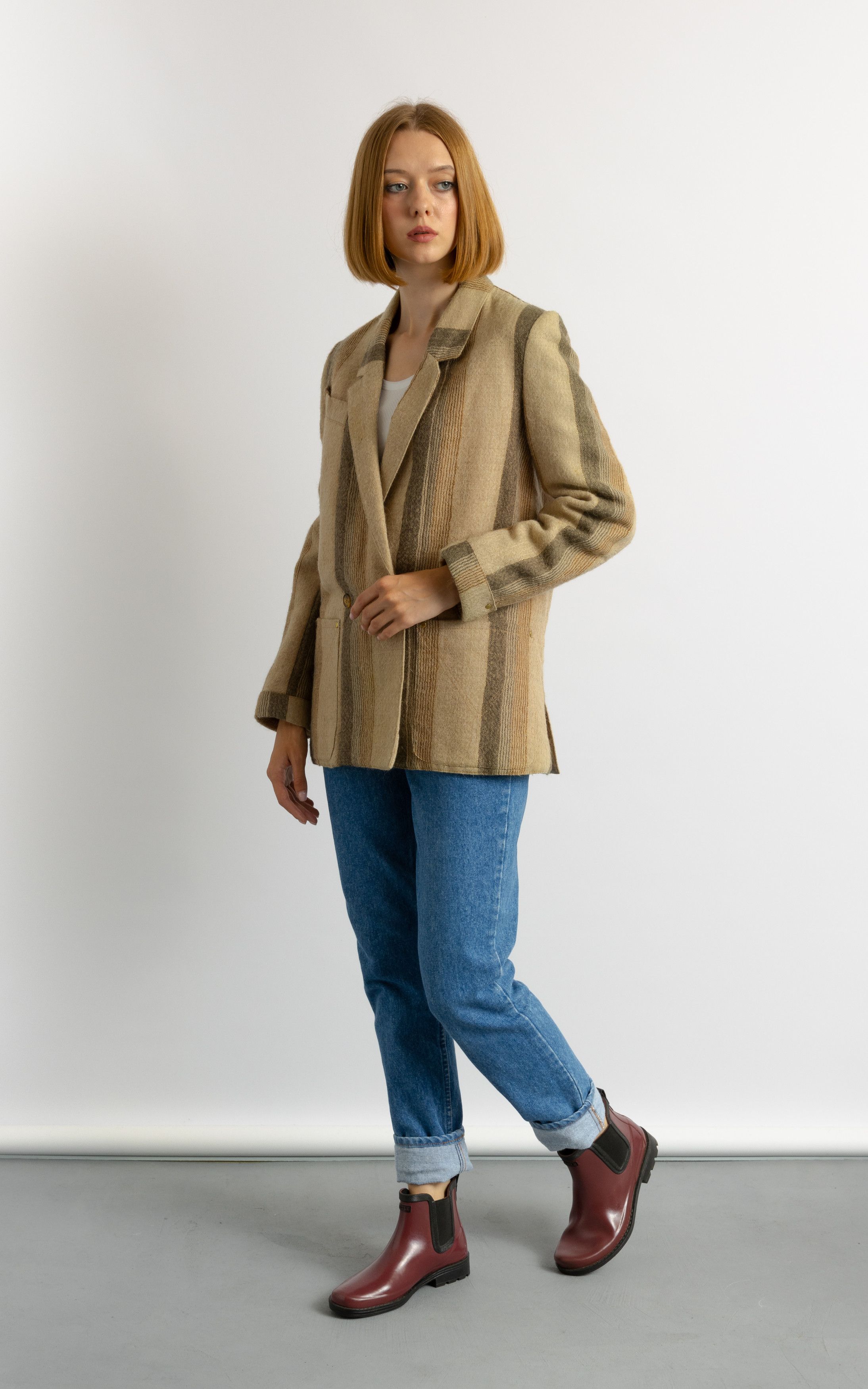 Vintage Vintage 80's Button Wool Pocket Blazer - Size Small 7750 Size S / US 4 / IT 40 - 3 Thumbnail