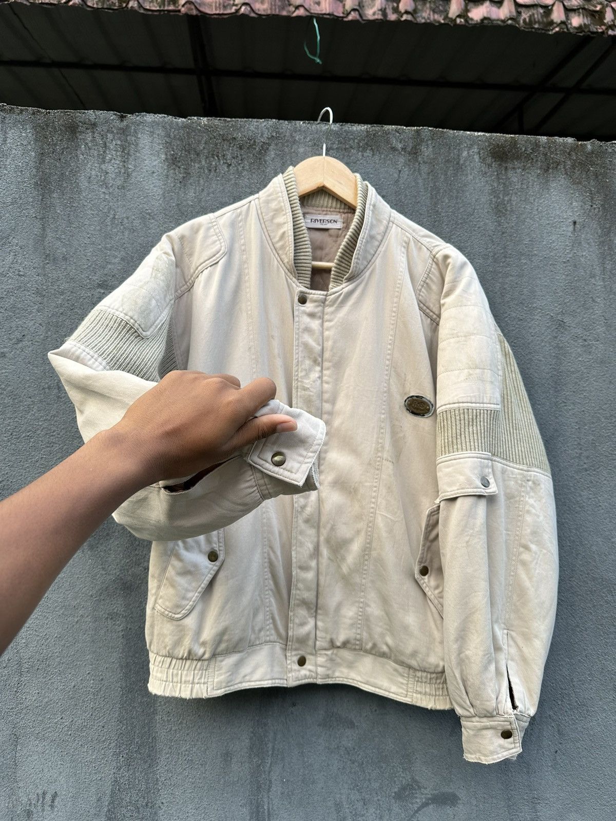 Vintage 👹Vintage Riverson Parachute Bomber Jacket Size US M / EU 48-50 / 2 - 8 Thumbnail