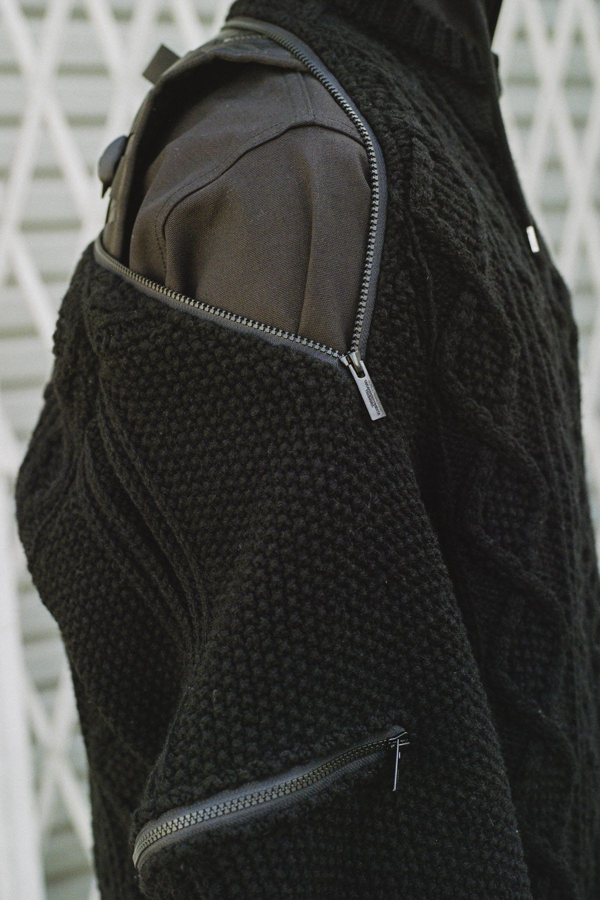 Takahiromiyashita The Soloist. TAKAHIROMIYASHITA THESOLOIST. Zipped Balloon Knit Sweater Size US M / EU 48-50 / 2 - 7 Thumbnail