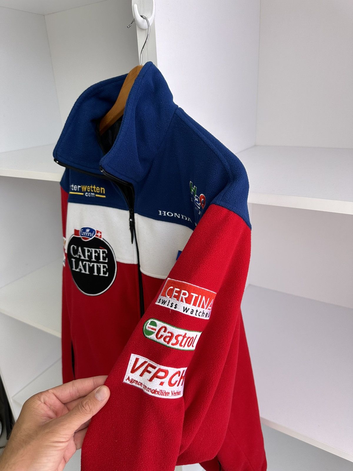 Honda Vintage Honda Caffe Latte Grand Prix Racing Team Jacket Size US XL / EU 56 / 4 - 4 Thumbnail