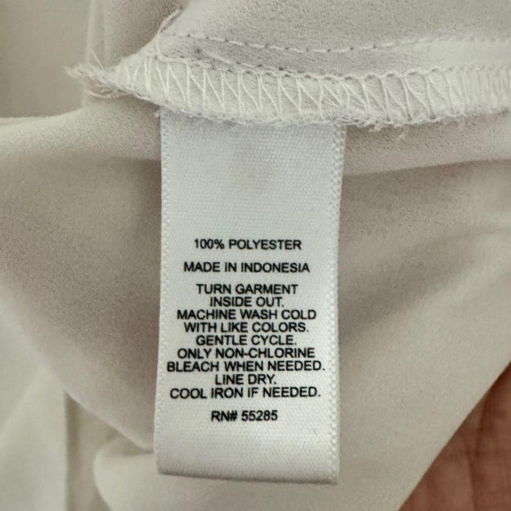 Express Express Lightweight Collared Blouse | Size S | White Zip-Poc Size S / US 4 / IT 40 - 4 Thumbnail