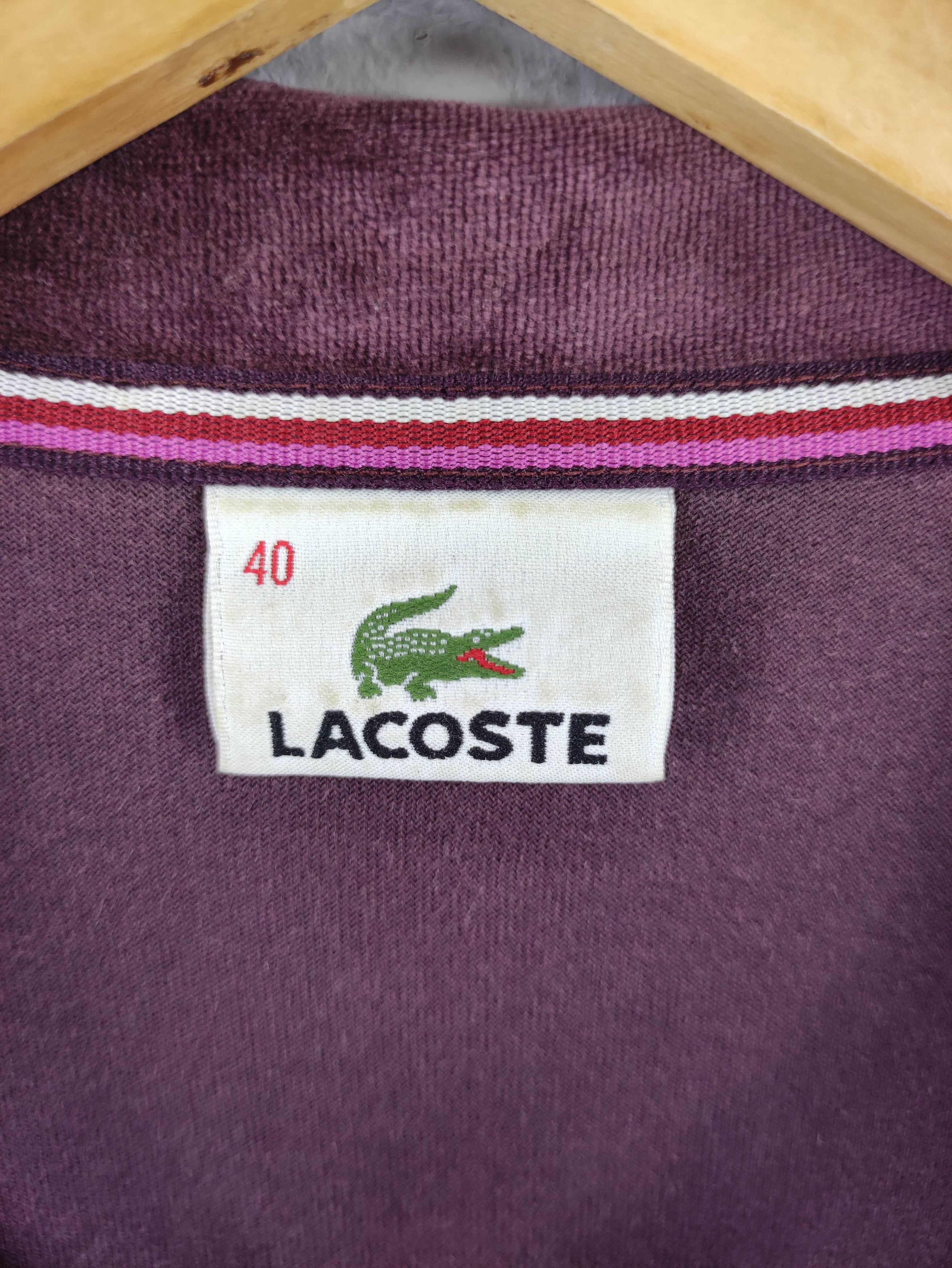 Lacoste Vintage Lacoste Small Logo At Chest Sweater Zipper Size S / US 4 / IT 40 - 3 Thumbnail