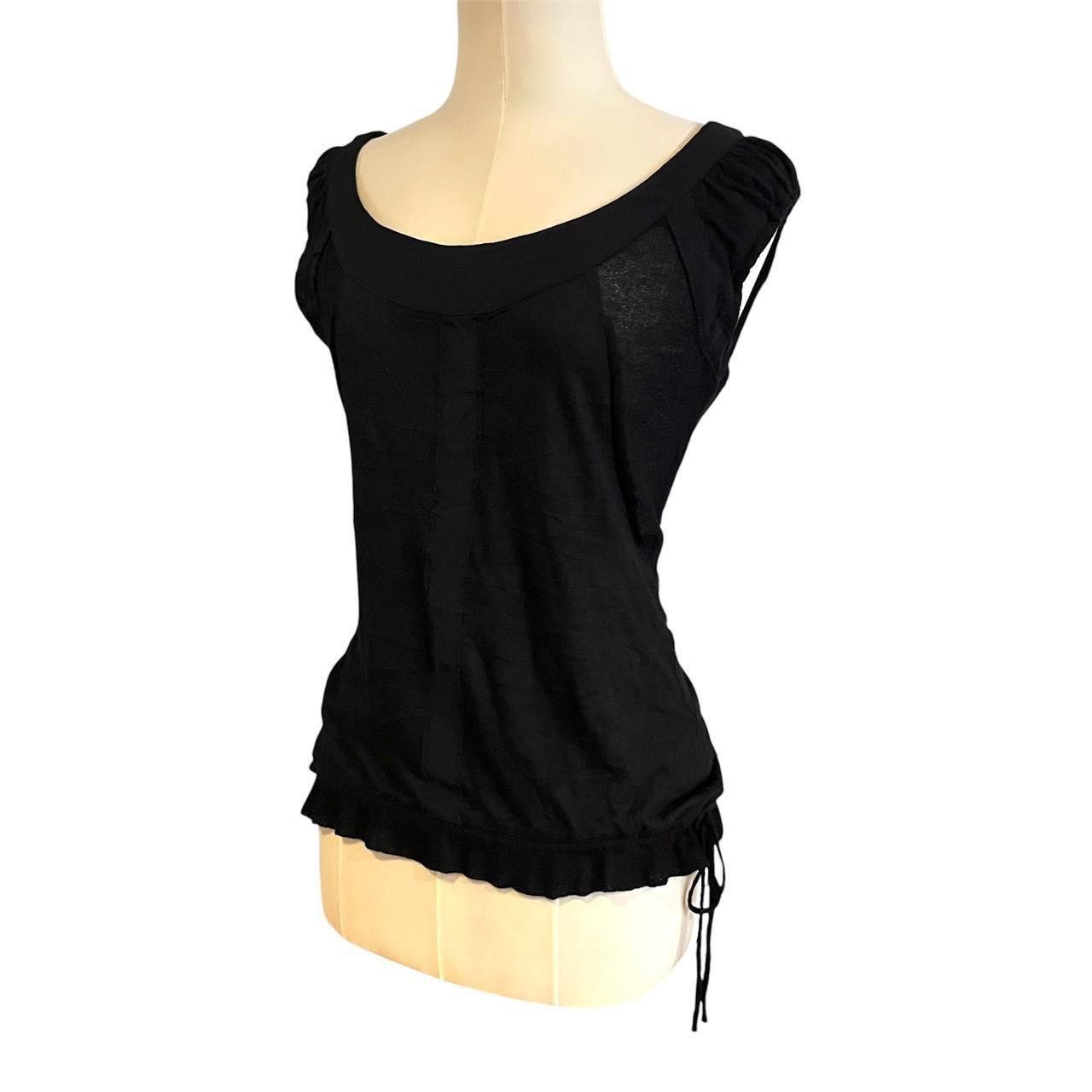 Other Vintage y2k whimsygoth Le Coeur Blanc sheer black top Size S / US 4 / IT 40 - 4 Thumbnail