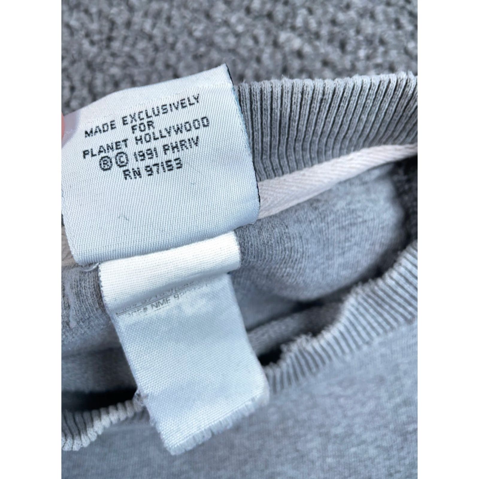 Planet Hollywood VTG Planet Hollywood Sweatshirt Adult XL Gray Crewneck Key West 1991 90s Embroidered Graphic Print Pullover Mens Regular Size US XL / EU 56 / 4 - 4 Thumbnail