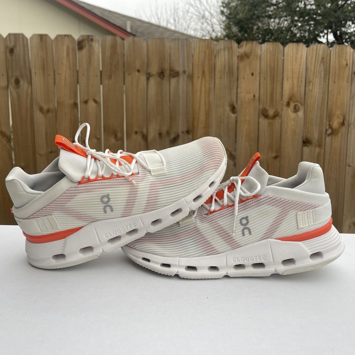 On On Cloudnova Void Undyed White Flame 11 women’s / 9.5 men’s Size US 11 / IT 41 - 6 Thumbnail