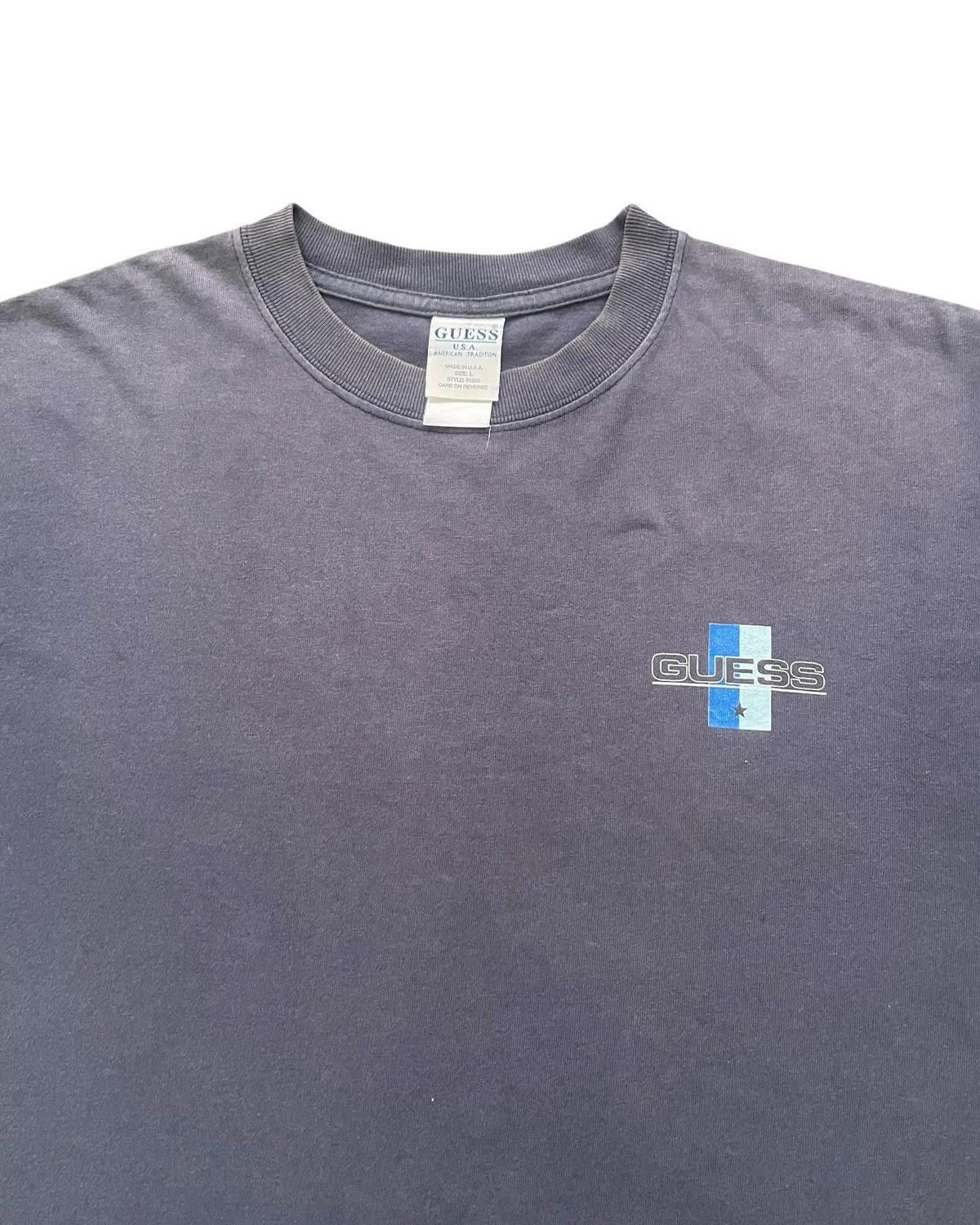 Guess × Vintage Vintage Guess Faded Wash Tshirt Size US L / EU 52-54 / 3 - 3 Thumbnail