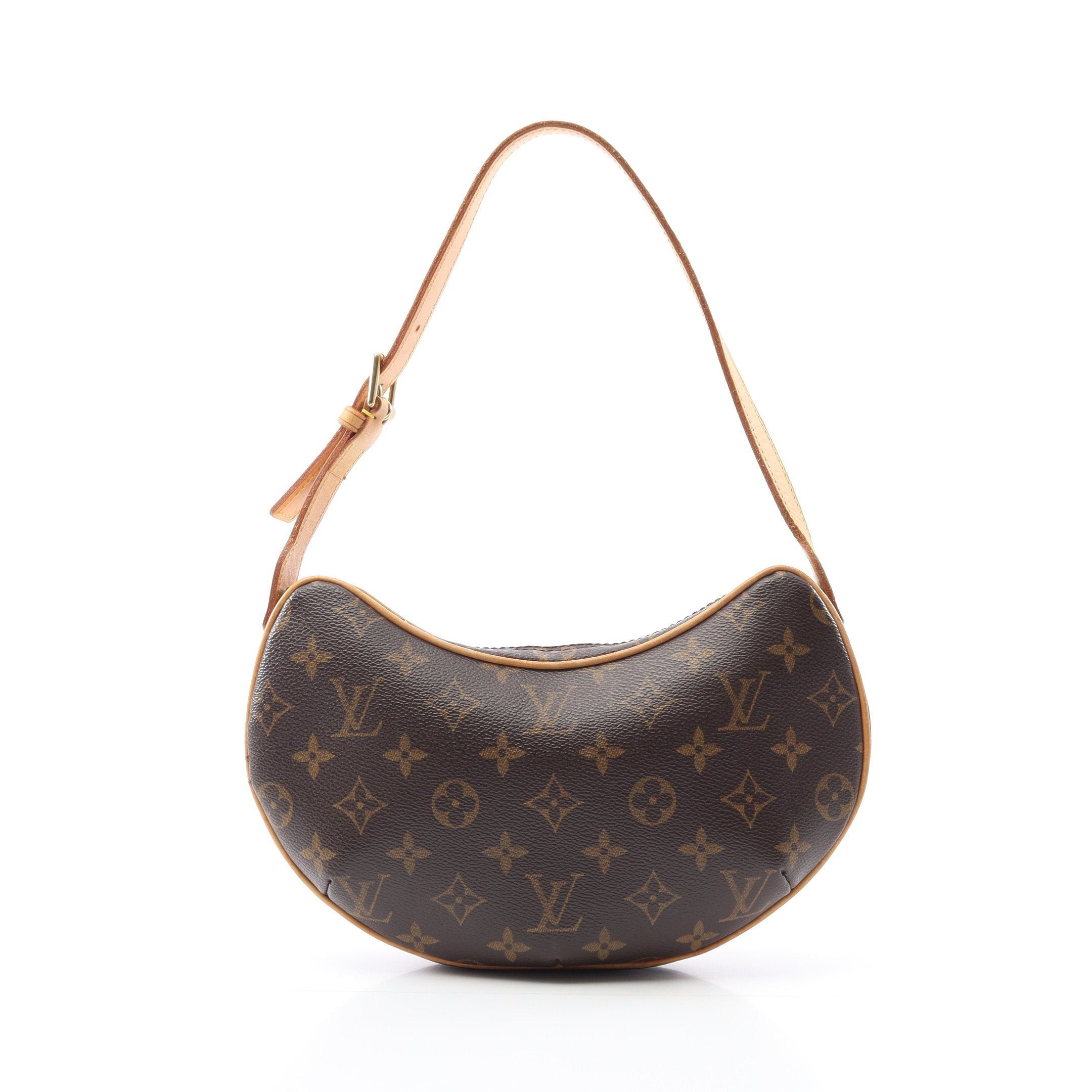 Louis Vuitton Louis Vuitton Pochette Croissant Monogram Shoulder Bag Leather Brown Size ONE SIZE - 1 Thumbnail