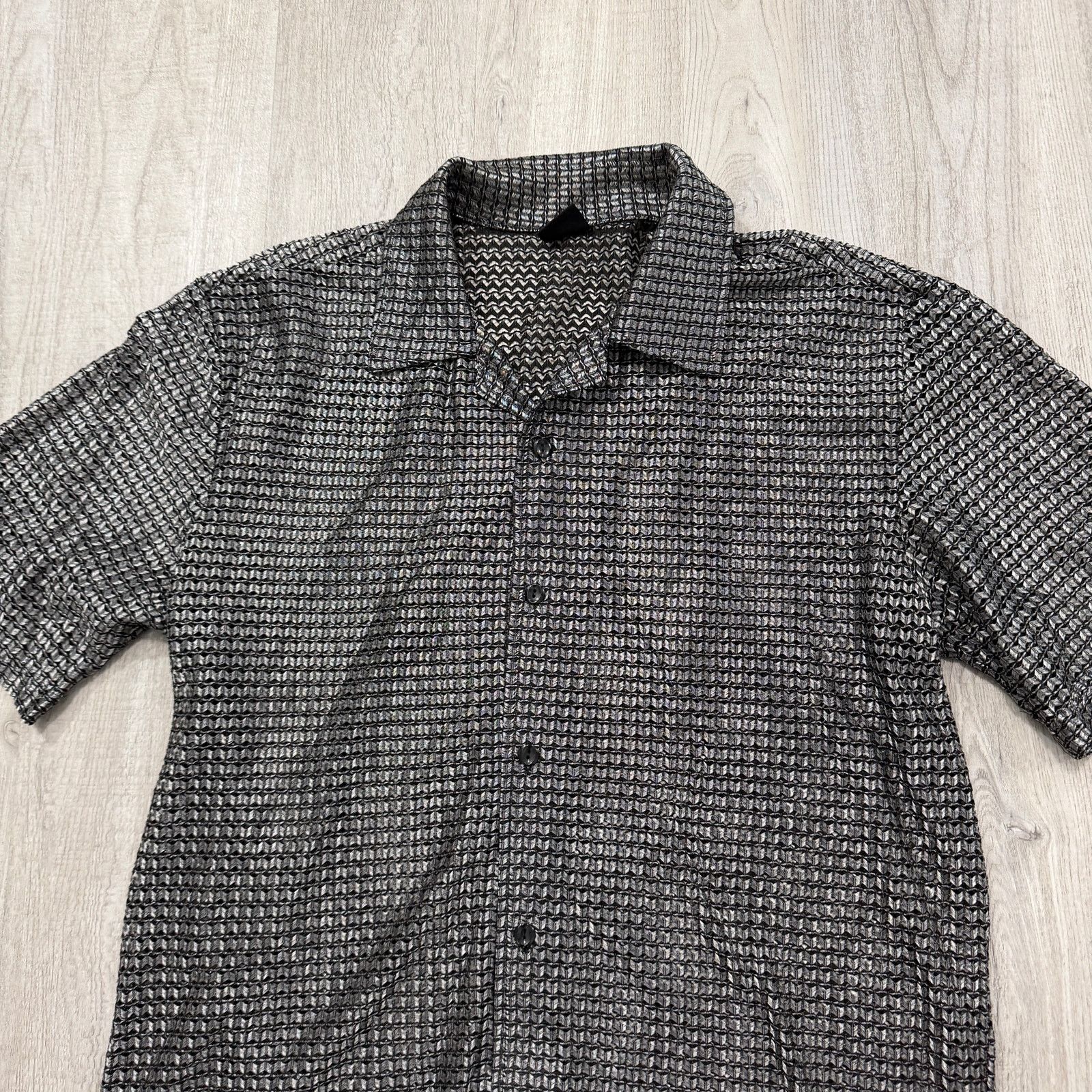 Vintage Vintage Amplify Chain Mail Button Shirt Men's Large Cyber Size US L / EU 52-54 / 3 - 2 Thumbnail
