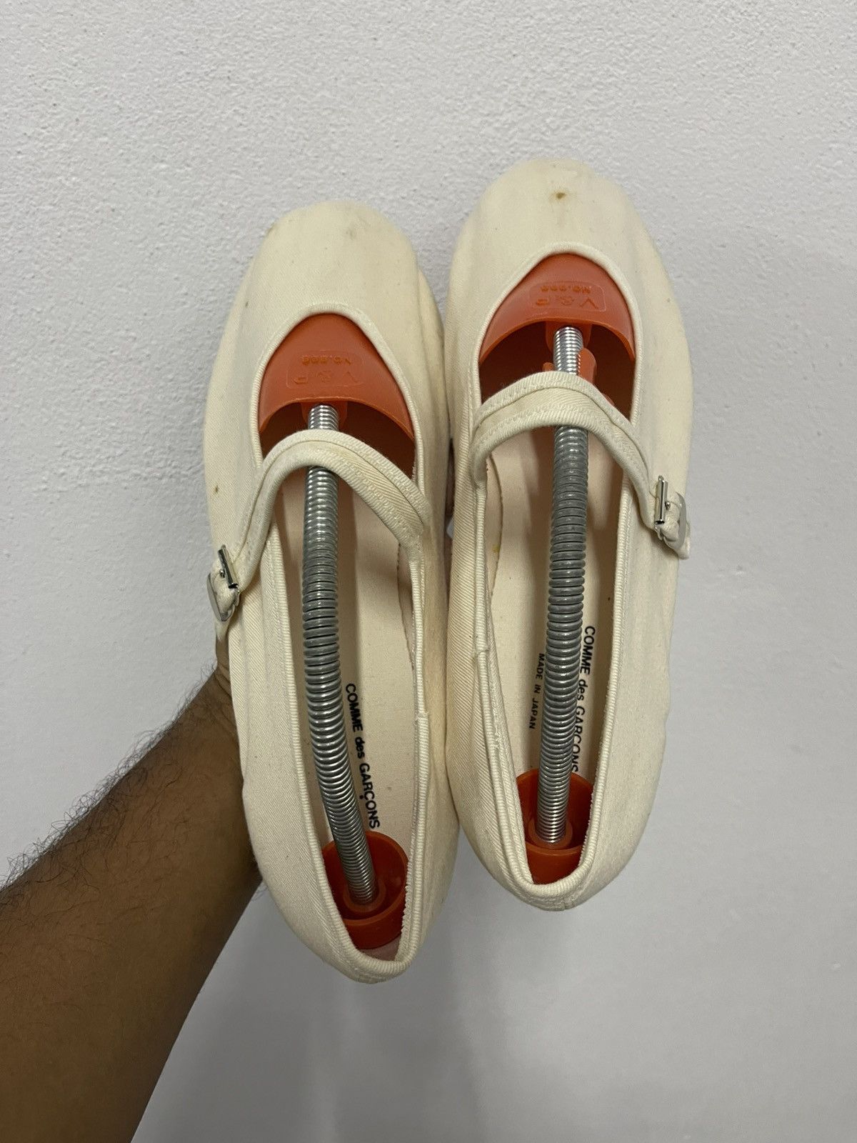 Comme des Garcons × Designer × Japanese Brand Mary Jane Ballet Flats COMME des GARÇONS HOMME PLUS Size US 10.5 / EU 43-44 - 15 Thumbnail