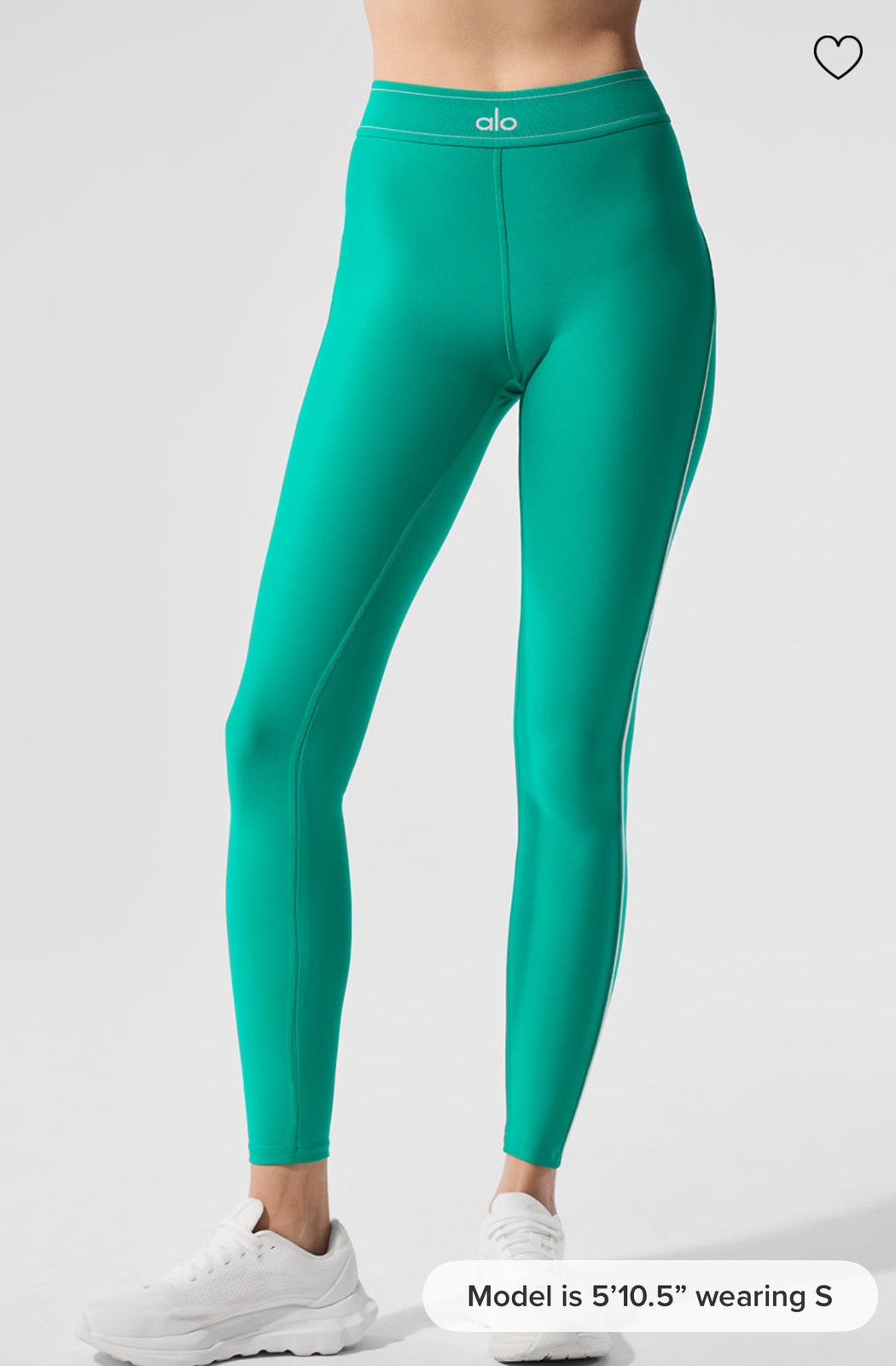 Alo Airlift High-Waist Suit Up Legging - Spruce Green/White Size 26" / US 2 / IT 38 - 1 Preview