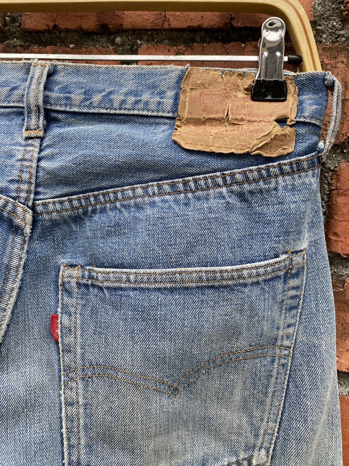 Levi's Vintage Clothing W31x29.5 Vintage levi's 501 redline distressed repaired Size US 31 - 10 Thumbnail