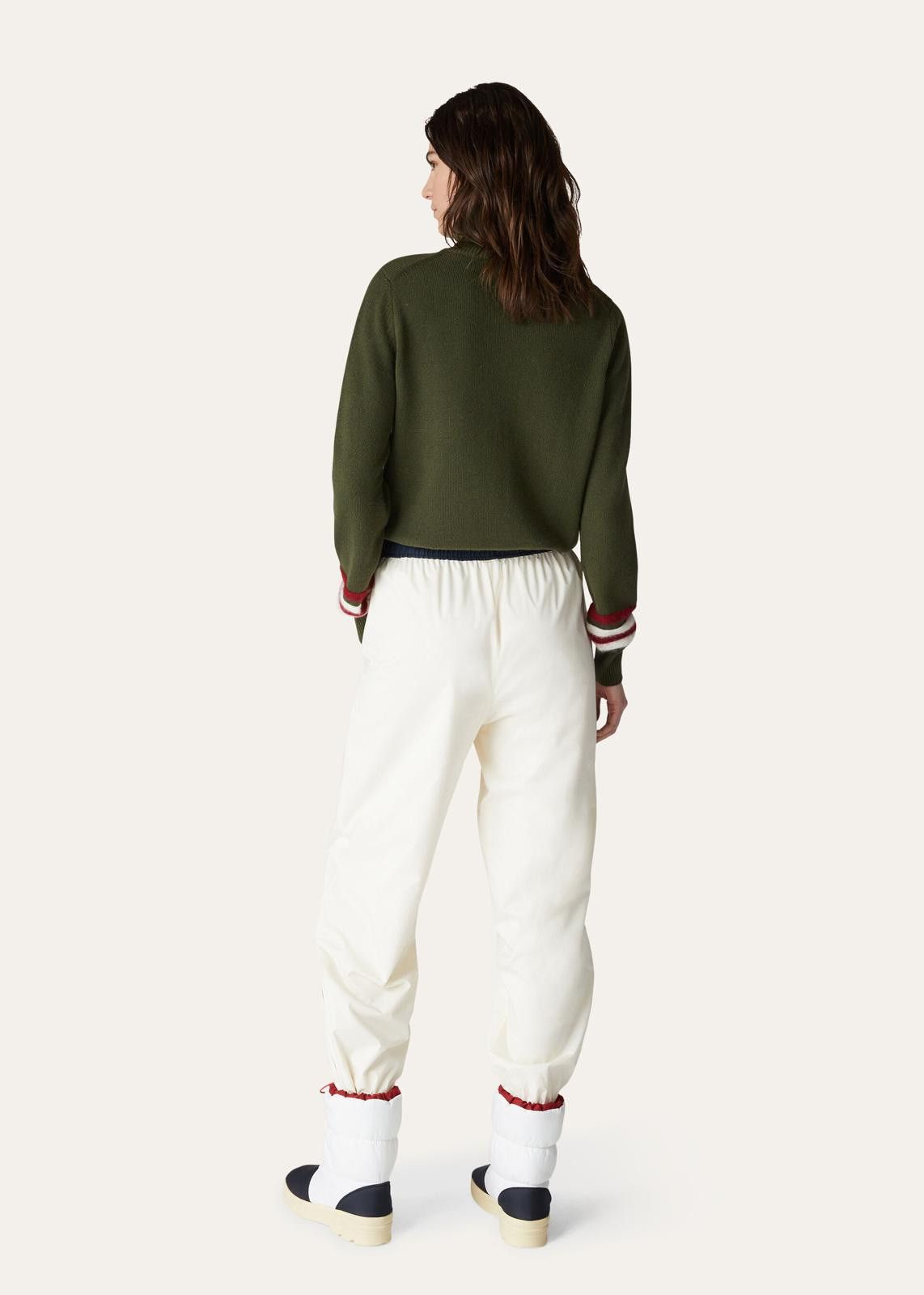 Loro Piana o1srvl11e0125 Keelan Wind Stretch Joggers in White & Blue Size 26" / US 2 / IT 38 - 5 Thumbnail