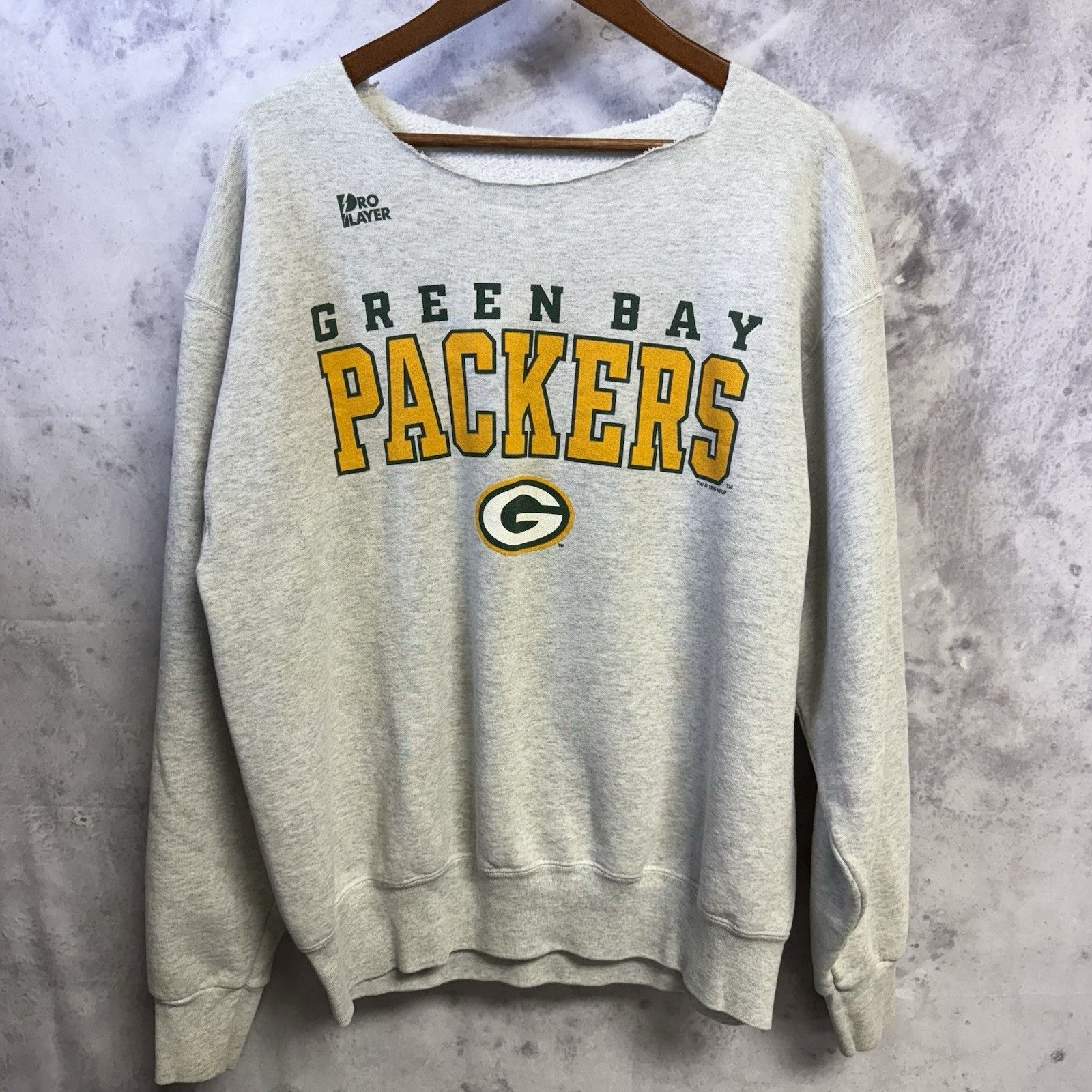 Pro Player Vintage 90s Green Bay Packers Sweatshirt Mens XL 24x26 Size US XL / EU 56 / 4 - 2 Thumbnail