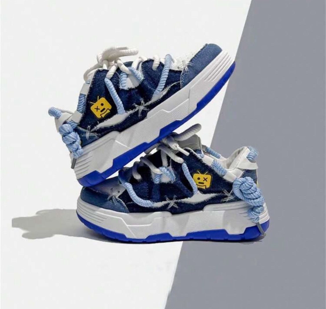 Other Woman Navy and White Sneakers Size US 8 / IT 38 - 1 Thumbnail