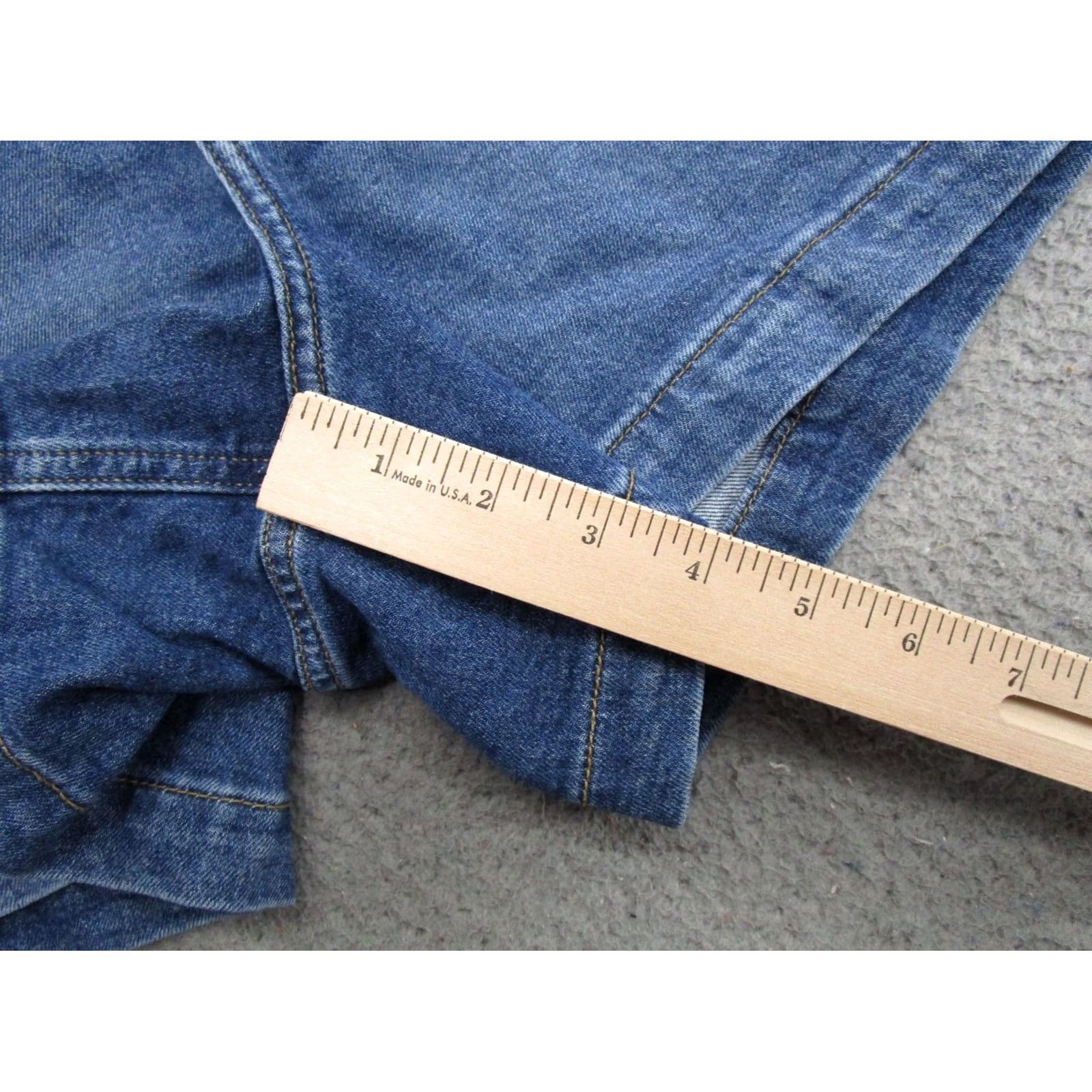 Lee VTG Lee Pleated 2 Button High Rise Denim Mom Shorts Size 8 Blue Stretch Size 30" / US 8 / IT 44 - 6 Thumbnail