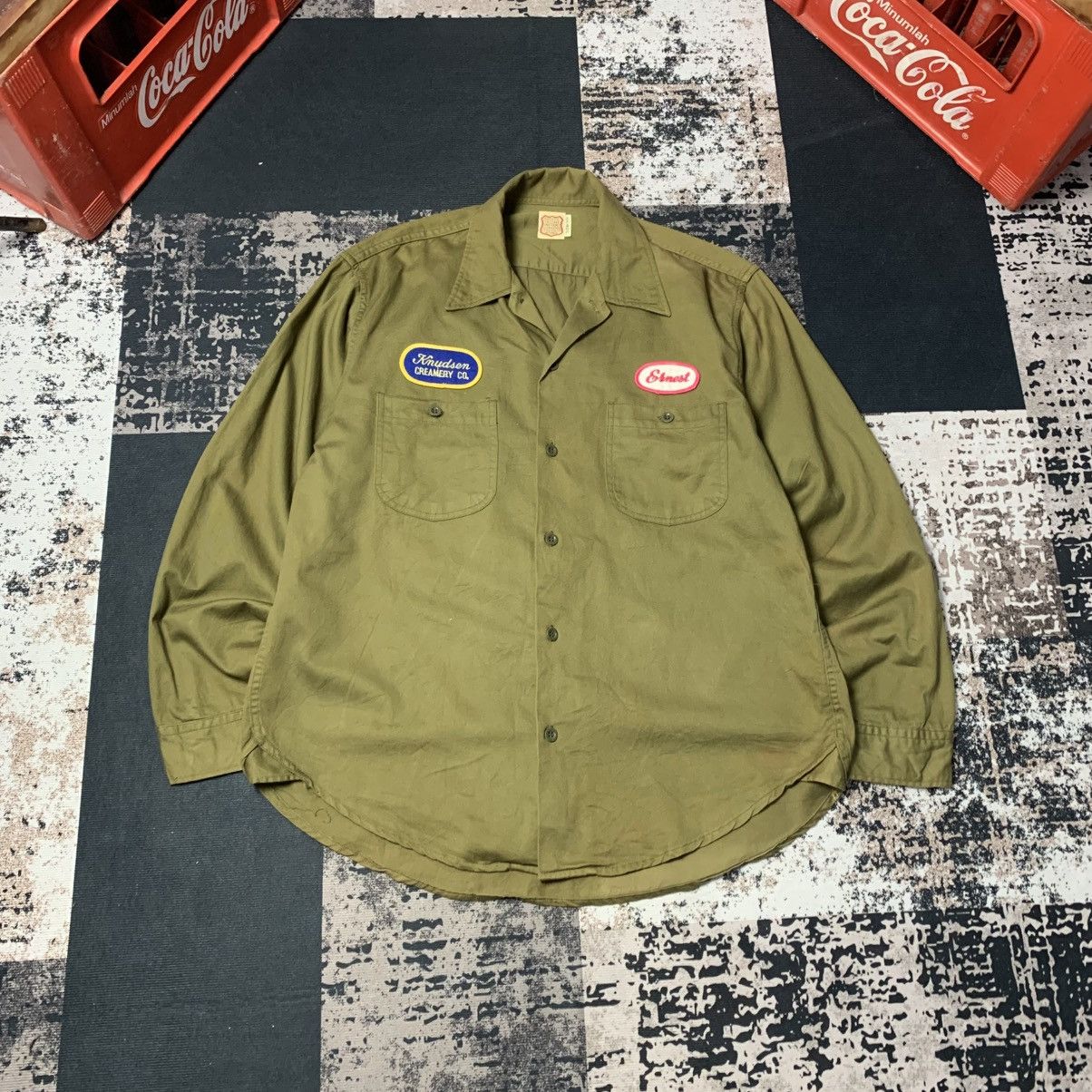 Toyo Enterprises Vintage Sugar Cane Work Shirt Size US L / EU 52-54 / 3 - 1 Thumbnail