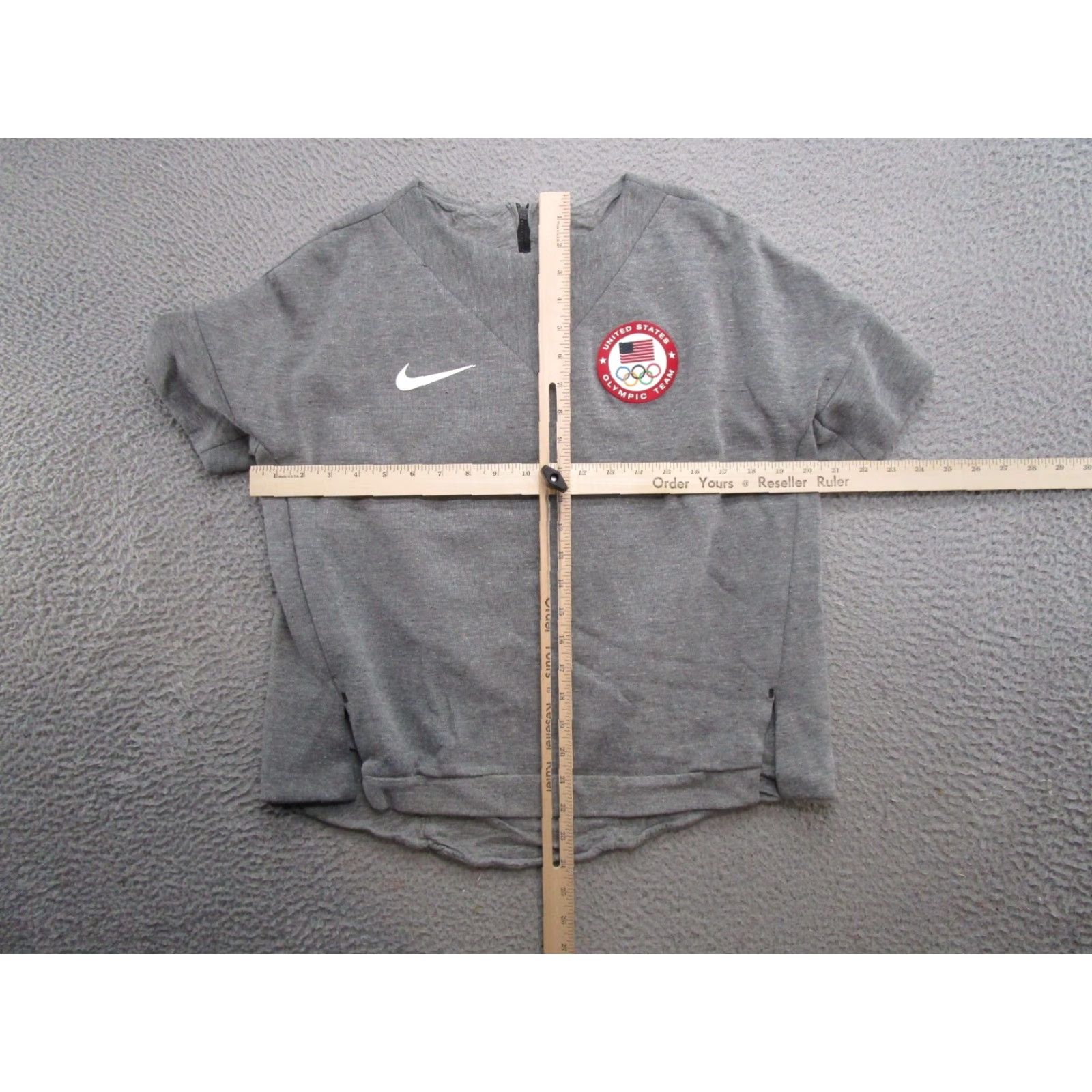 Nike Nike Team USA Olympics Sweatshirt Women’s Tech Short Sleeve Gray M Size M / US 6-8 / IT 42-44 - 7 Thumbnail