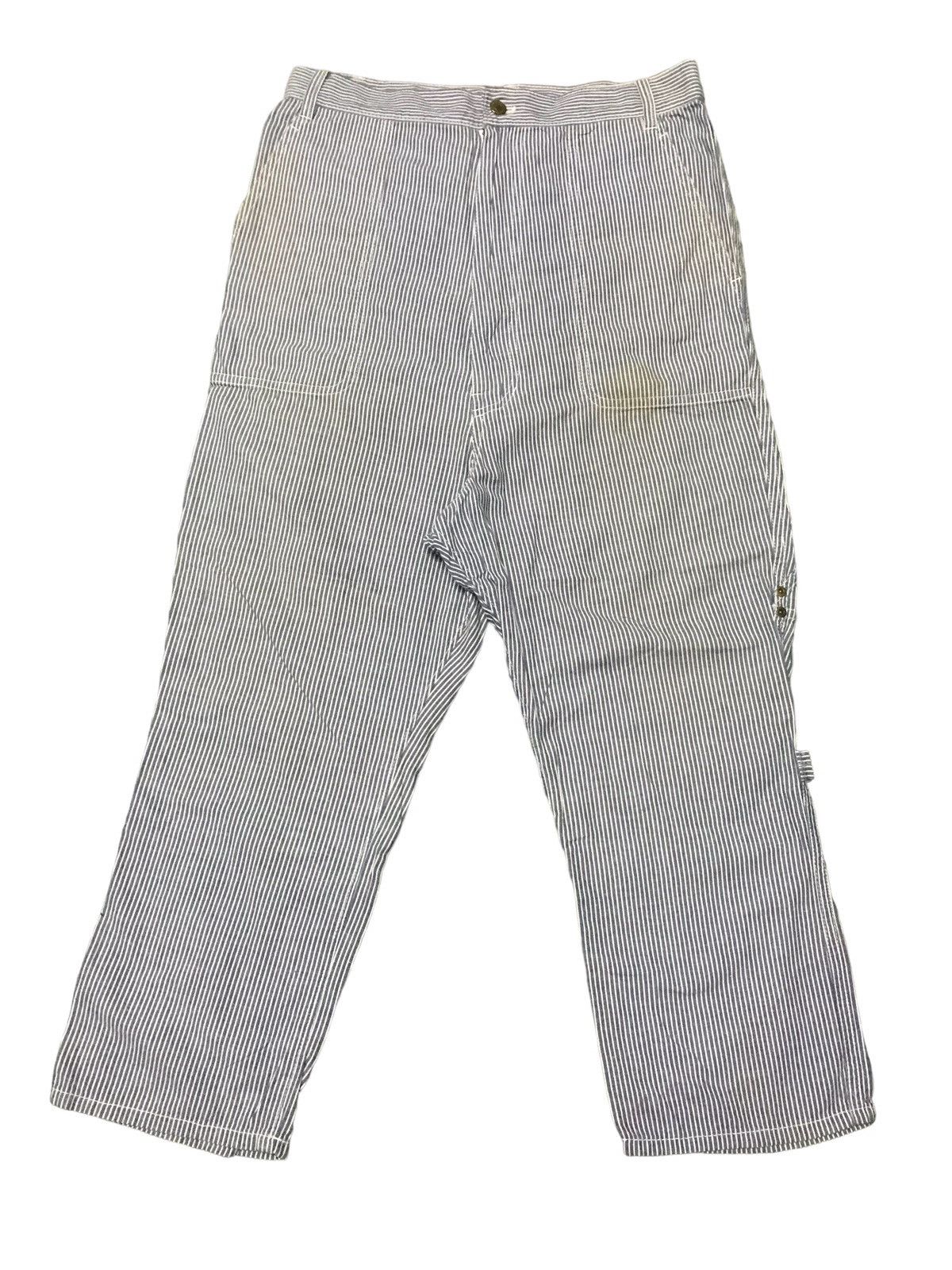 image of Mercibeaucoup Carpenter Hickory Style Pants in Blue, Men's (Size 33)