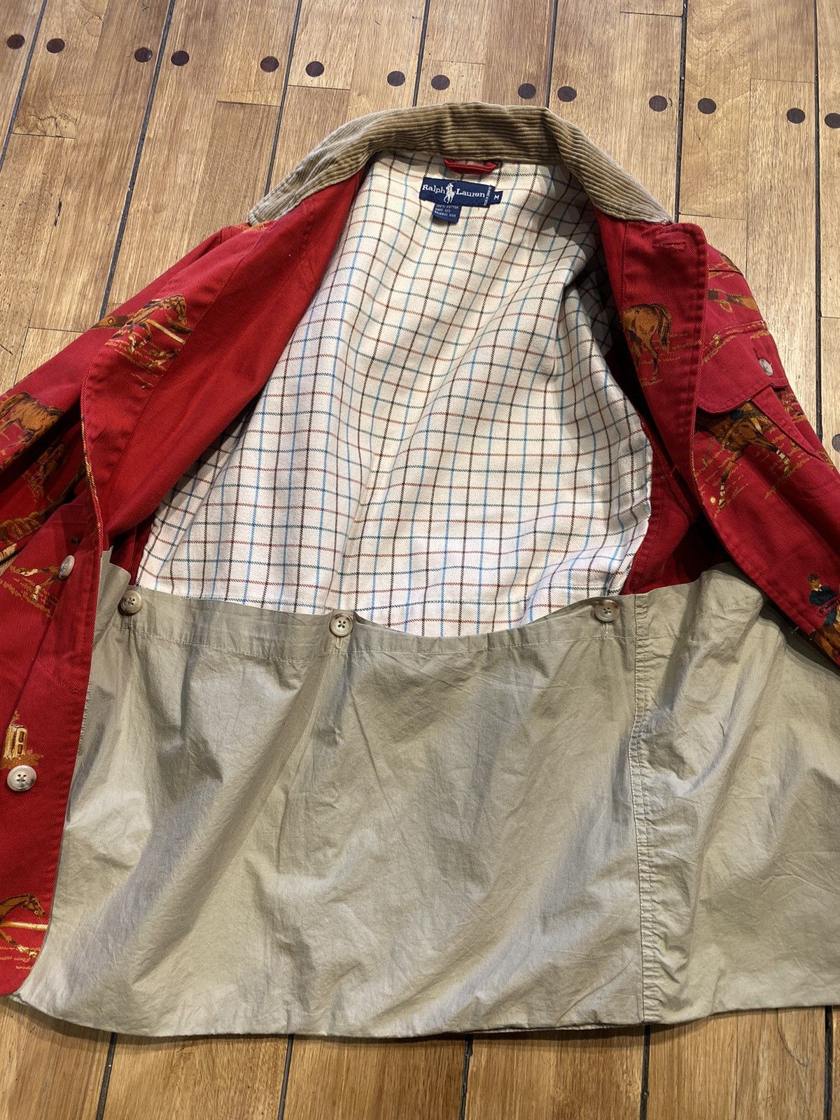 Polo Ralph Lauren Polo Ralph Lauren equestrian print red western jacket. Size US M / EU 48-50 / 2 - 6 Thumbnail