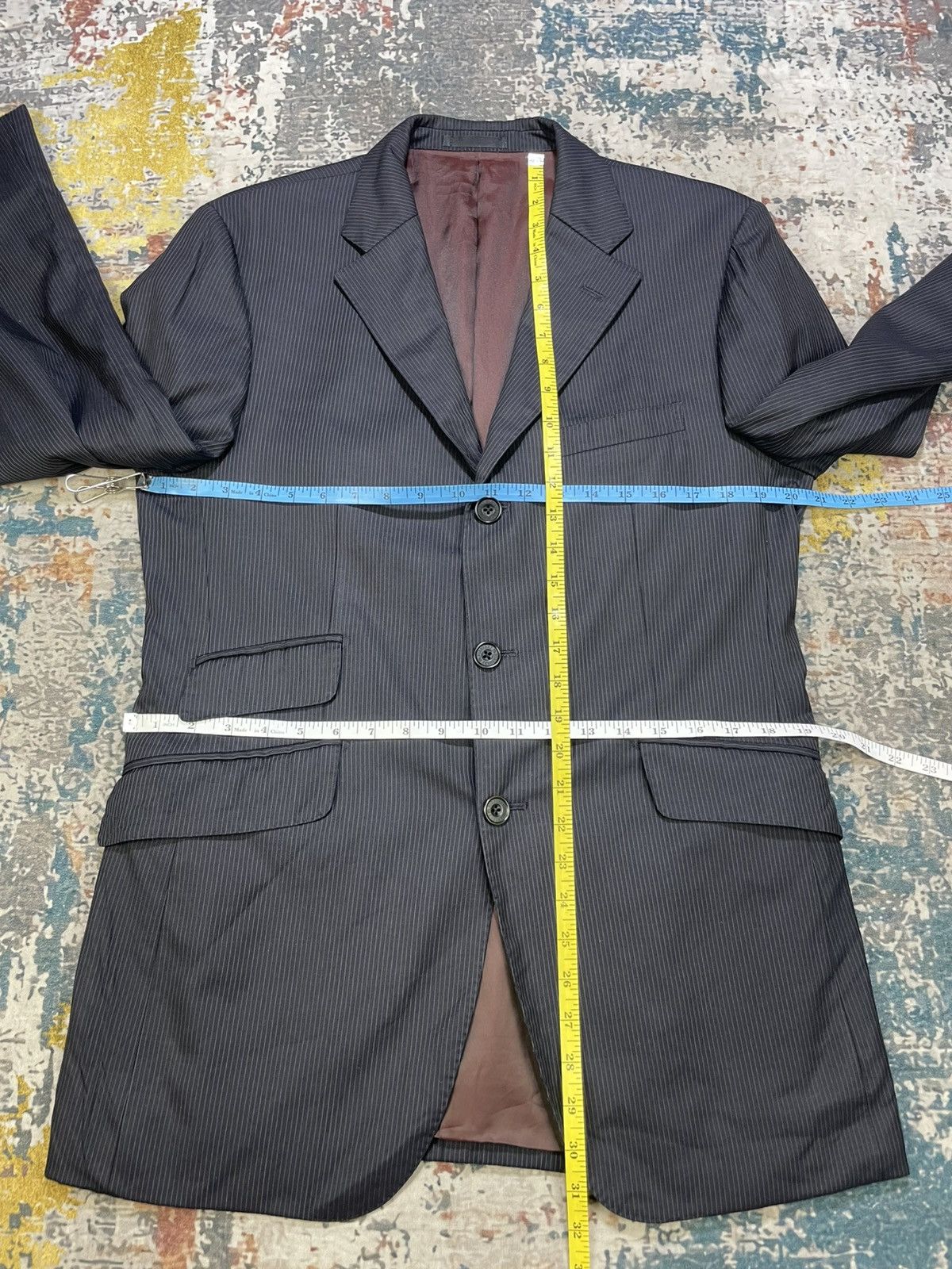 Burberry Burberry Black Label Pinstripes Blazers Size 40L - 11 Thumbnail