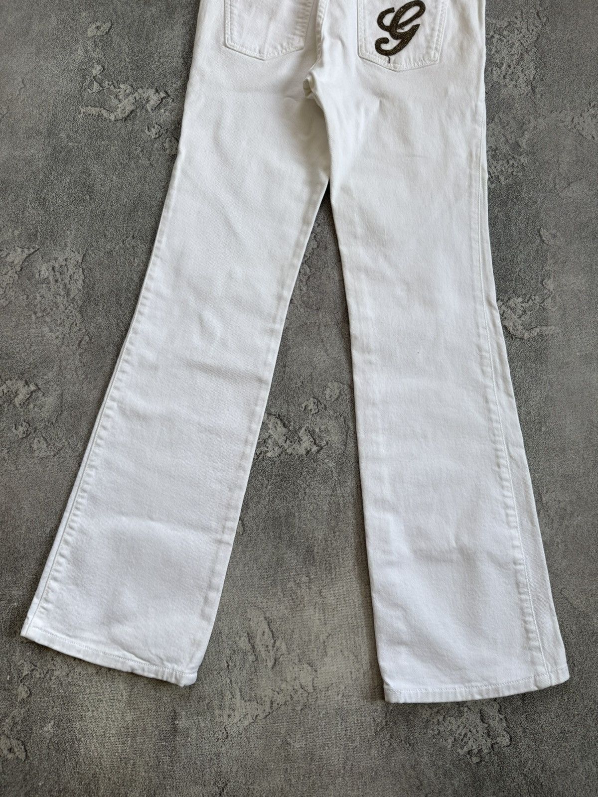 Gucci Gucci 42size white denim pants jeans trousers flared Size 28" / US 6 / IT 42 - 6 Thumbnail