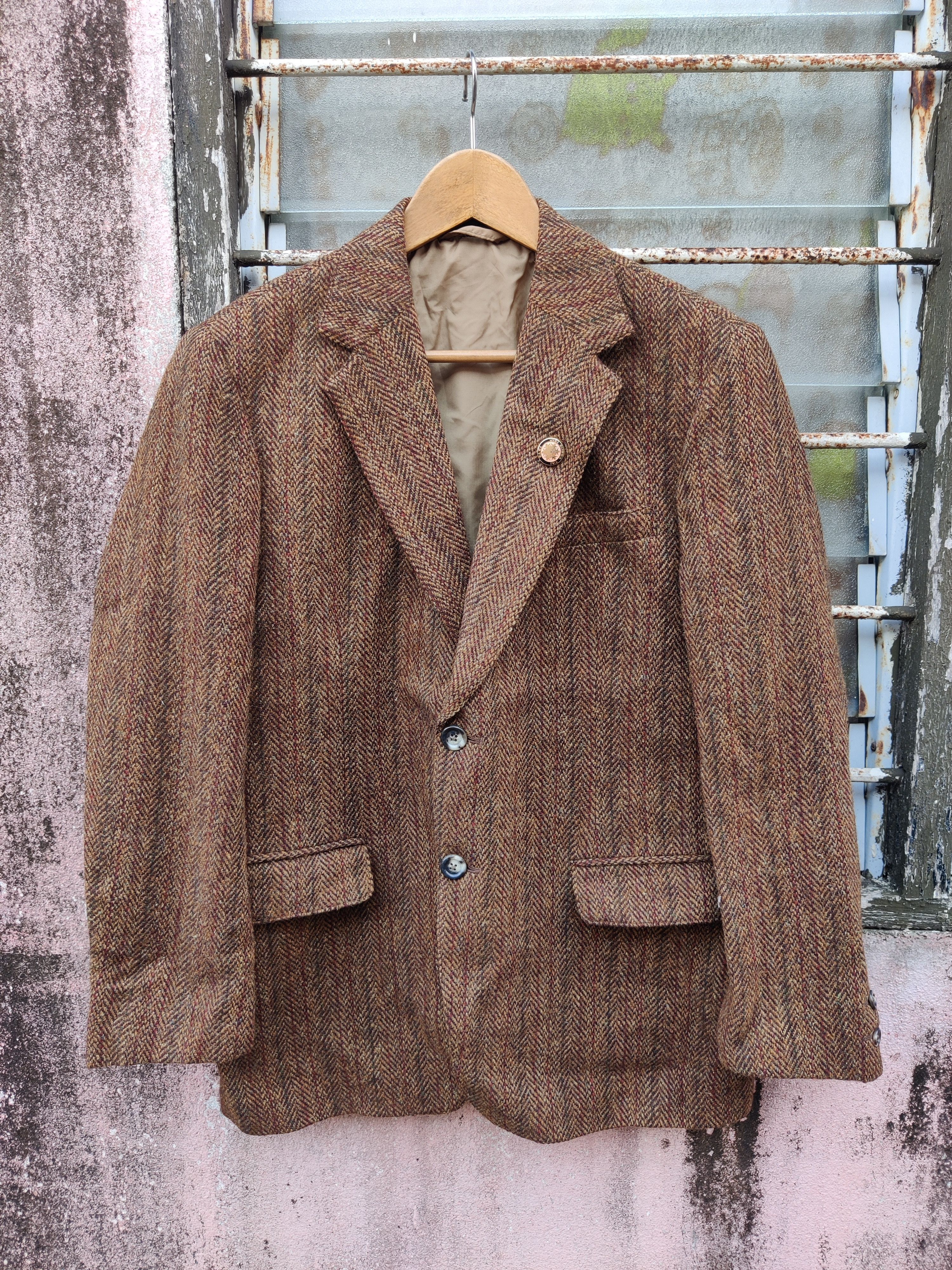 Harris Tweed Vintage Harris Tweed albion Ltd England Coat Jacket Size US S / EU 44-46 / 1 - 1 Thumbnail