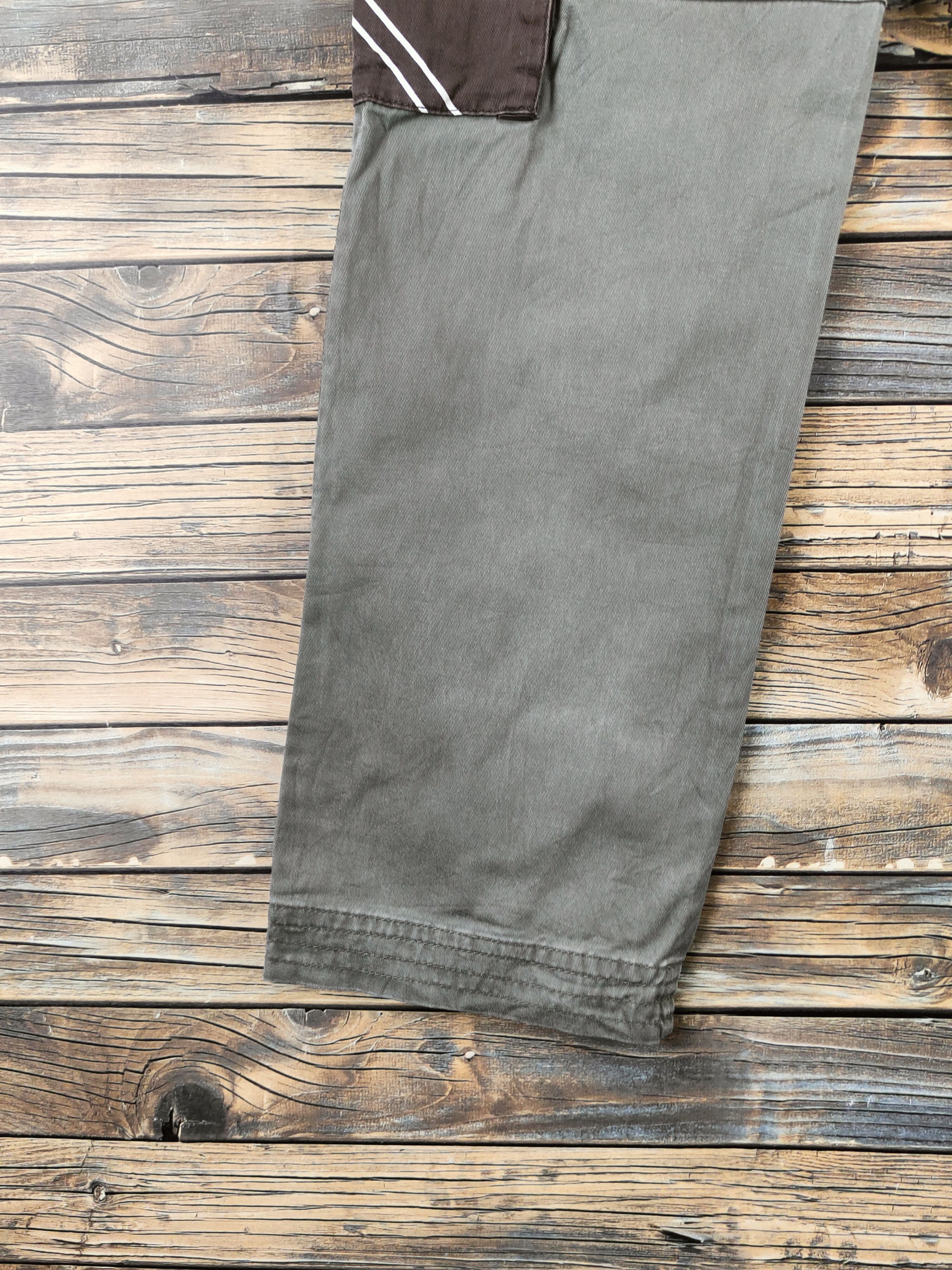 Japanese Brand DL Ad Life Olive Multipocket Cargo Pants #46-367 Size 24" / US 00 / IT 34 - 9 Thumbnail