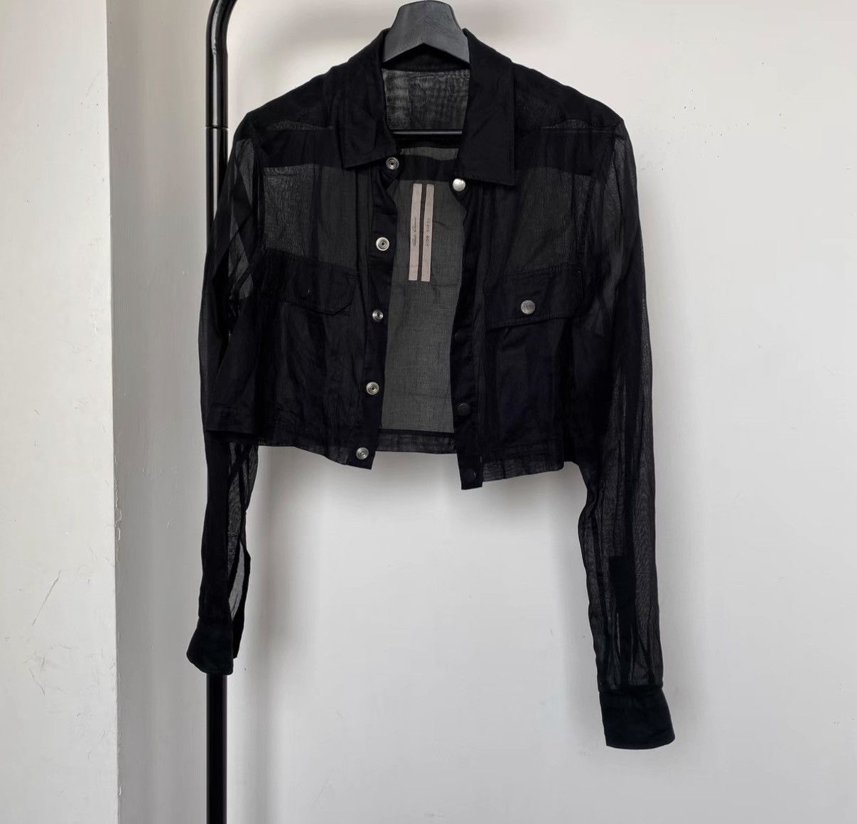Rick Owens Rick Owens Main Line Cropped Cut-Out Jacket Size XS / US 0-2 / IT 36-38 - 3 Thumbnail