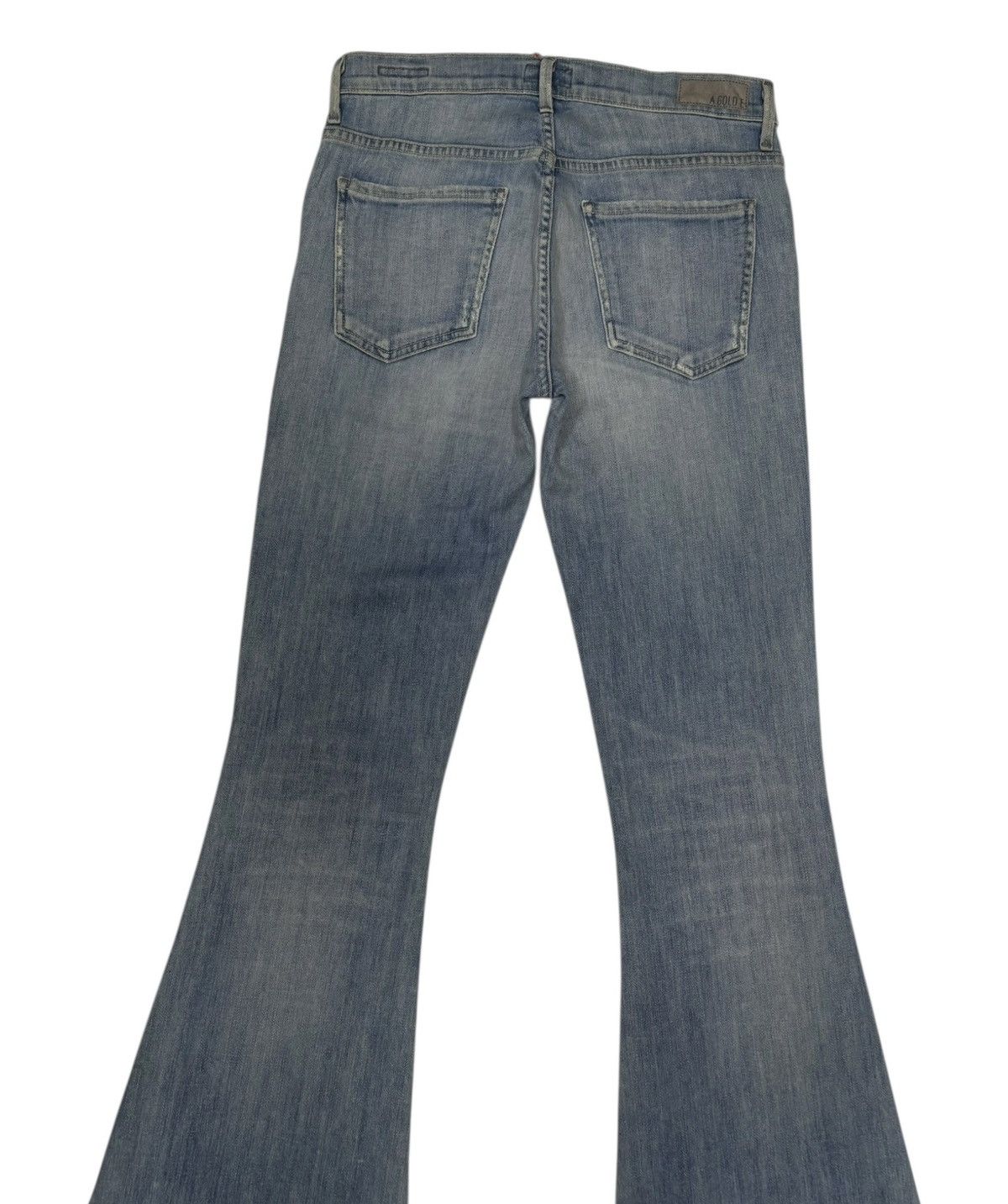 Agolde AGOLDE Denim Super Flare Jeans Distressed Denim Size US 29 - 6 Thumbnail