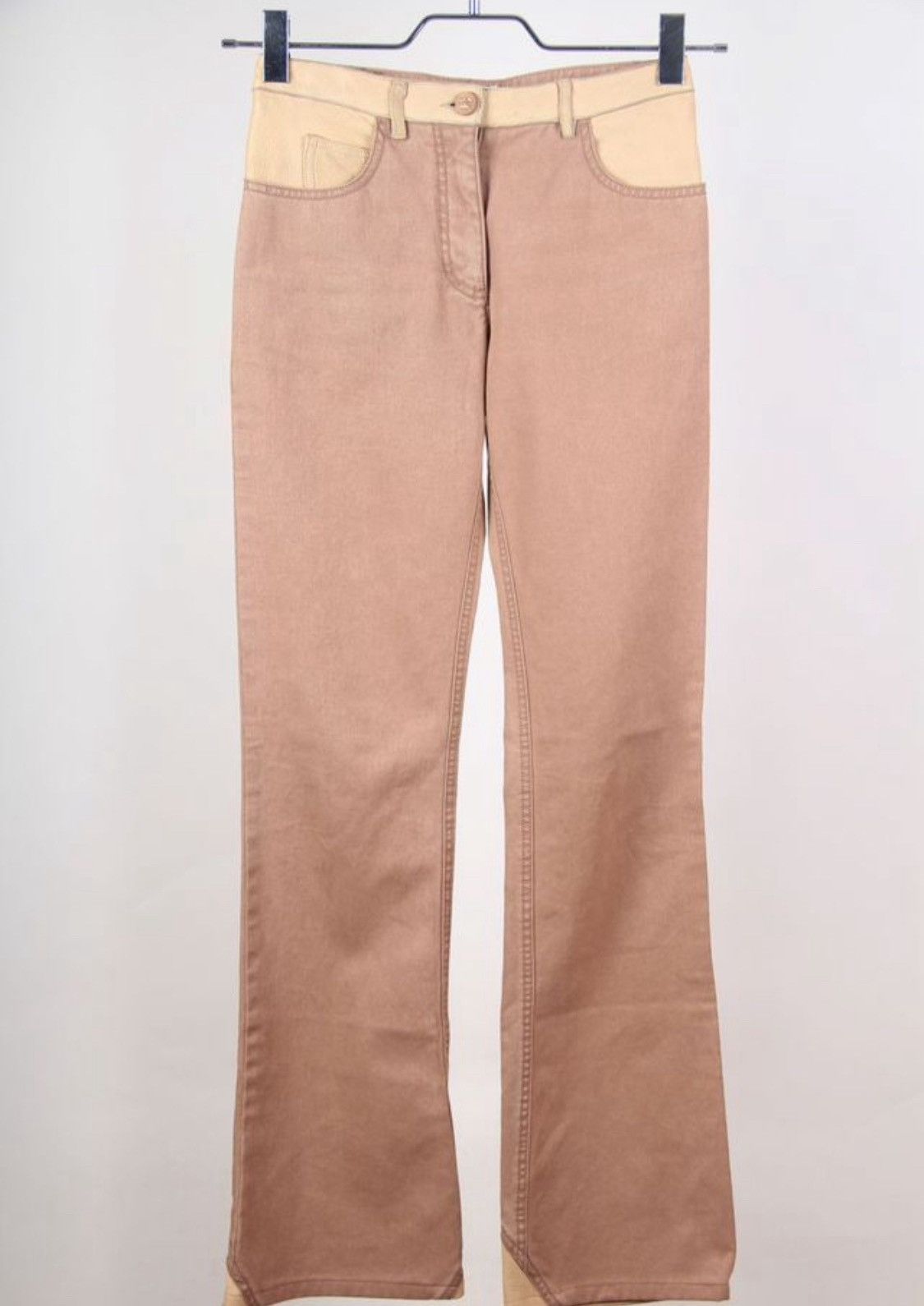 Chanel Chanel Fall 2001 Denim and Leather Jeans Size 25" / US 0 / IT 36 - 1 Thumbnail