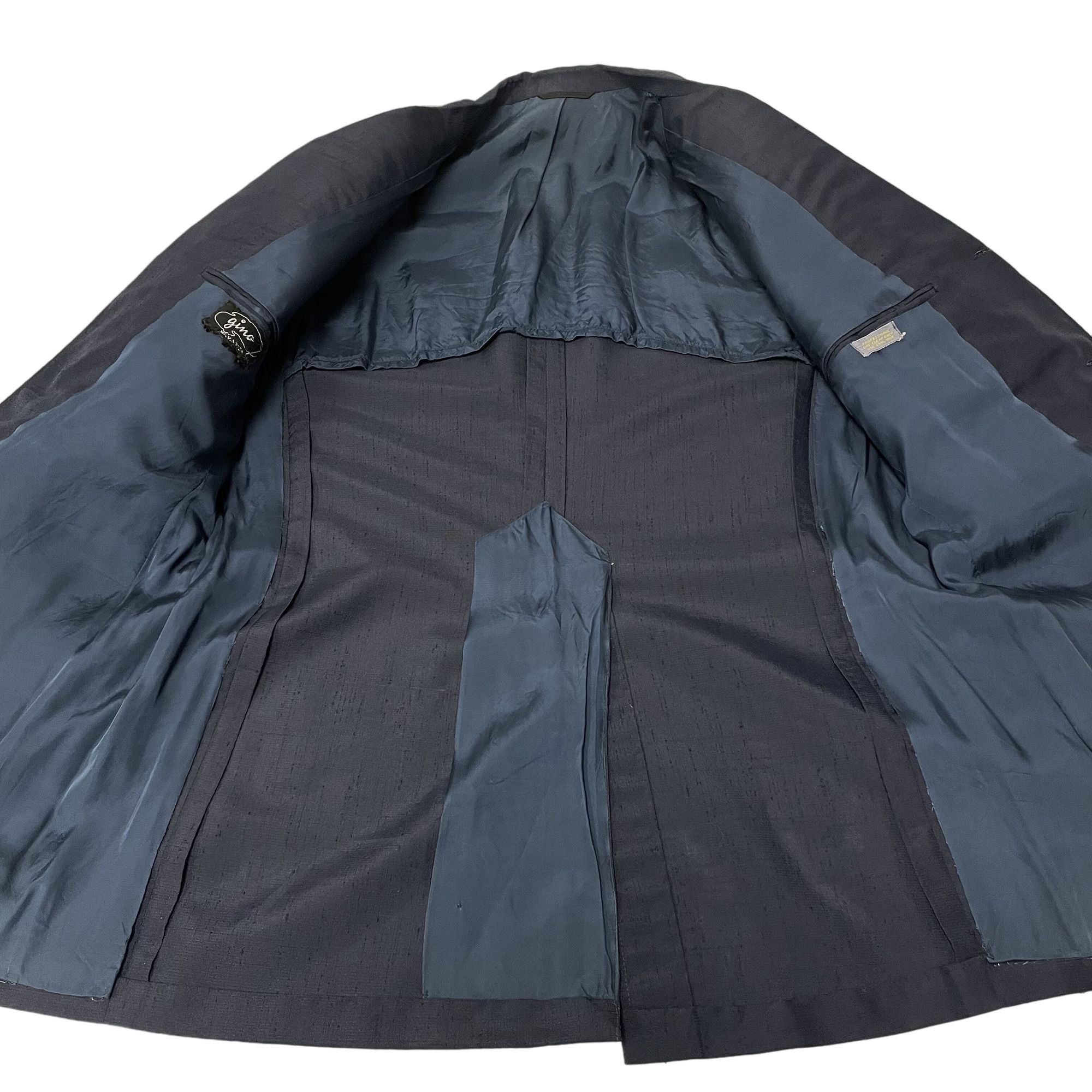 Other Vtg Gino Navy Blue Sport Coat ATOMIC FLECK Mod Disco Jacket Size 42R - 4 Thumbnail