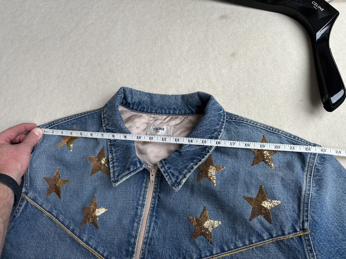 Celine SS22 Celine embroidered star denim jacket union wash XL Size US XL / EU 56 / 4 - 9 Thumbnail