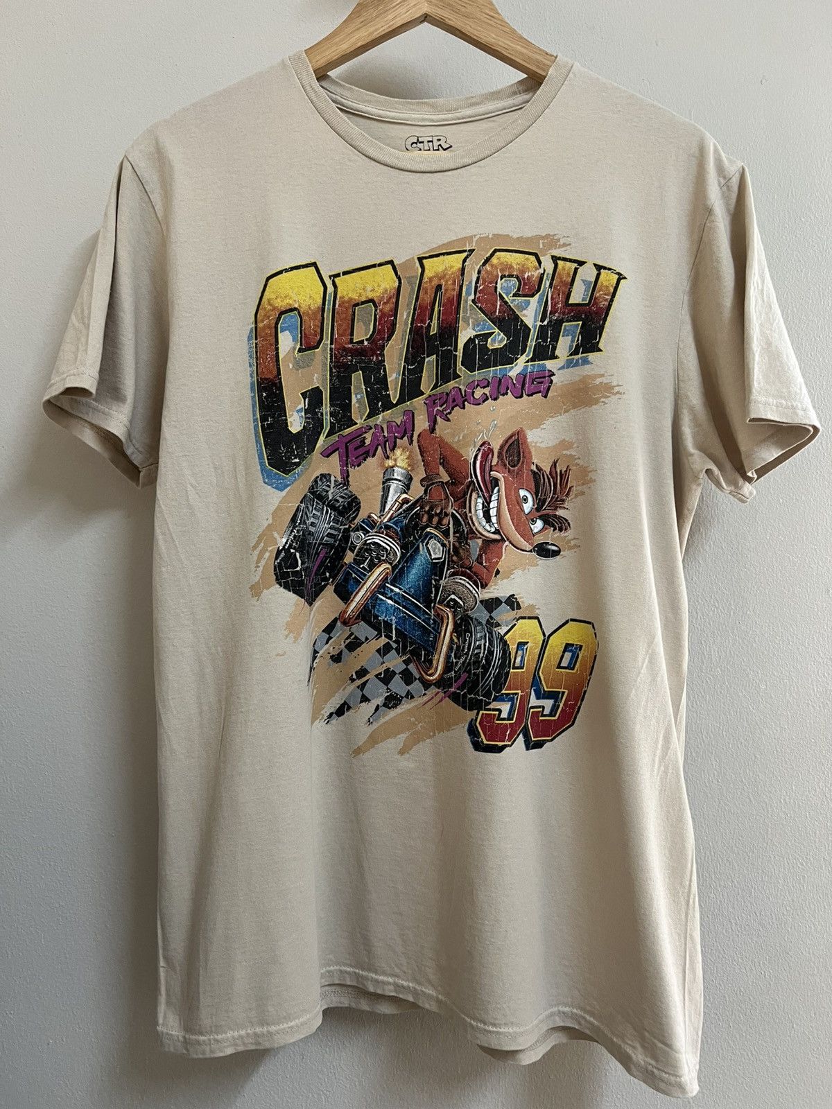 Other Vintage Crash Team Racing Tee Fade Distressed Y2K Size US L / EU 52-54 / 3 - 1 Thumbnail