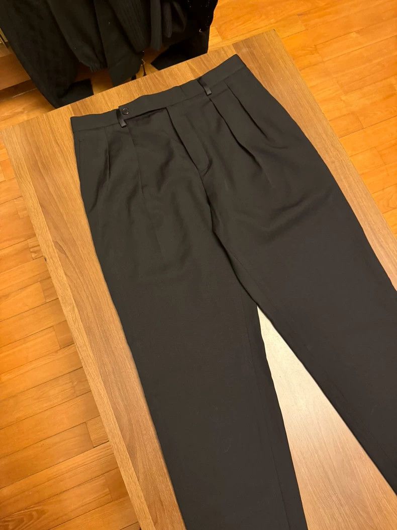 Saint Laurent Paris Saint Laurent Paris size US 46 22fw poster style black smok Size US 30 / EU 46 - 2 Thumbnail