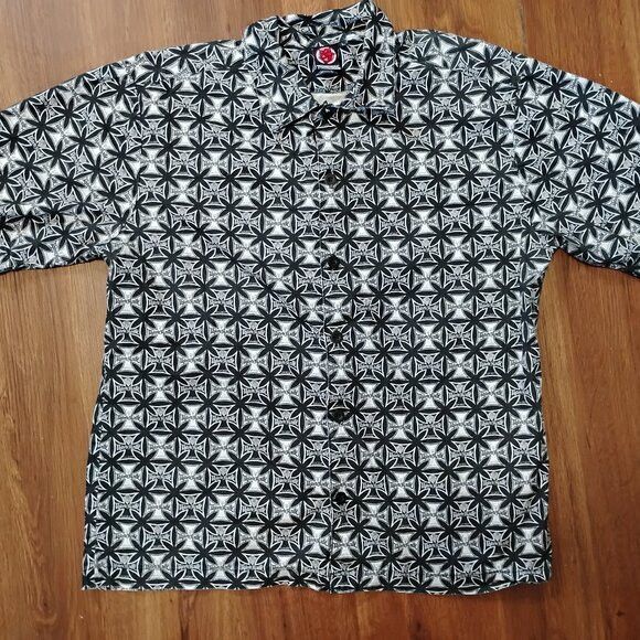 Other Vintage 90s Third Rail Graffiti Button Shirt Short Sleeve Size US L / EU 52-54 / 3 - 2 Thumbnail