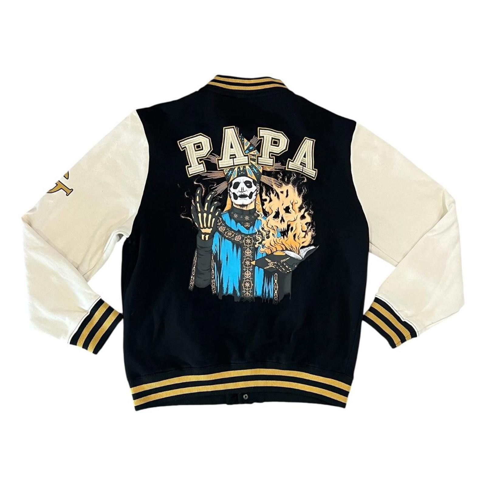 GOSTAR DE FUGA Ghost Logos Varsity‎ Jacket Hot Topic Papa Emeritus Nameless Size US L / EU 52-54 / 3 - 1 Thumbnail