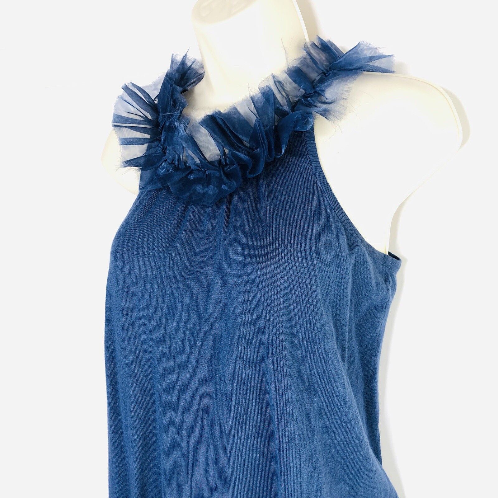 Other Conture Y2K Womens Halter Top Blouse Shirt XS Teal Blue Size XS / US 0-2 / IT 36-38 - 2 Thumbnail