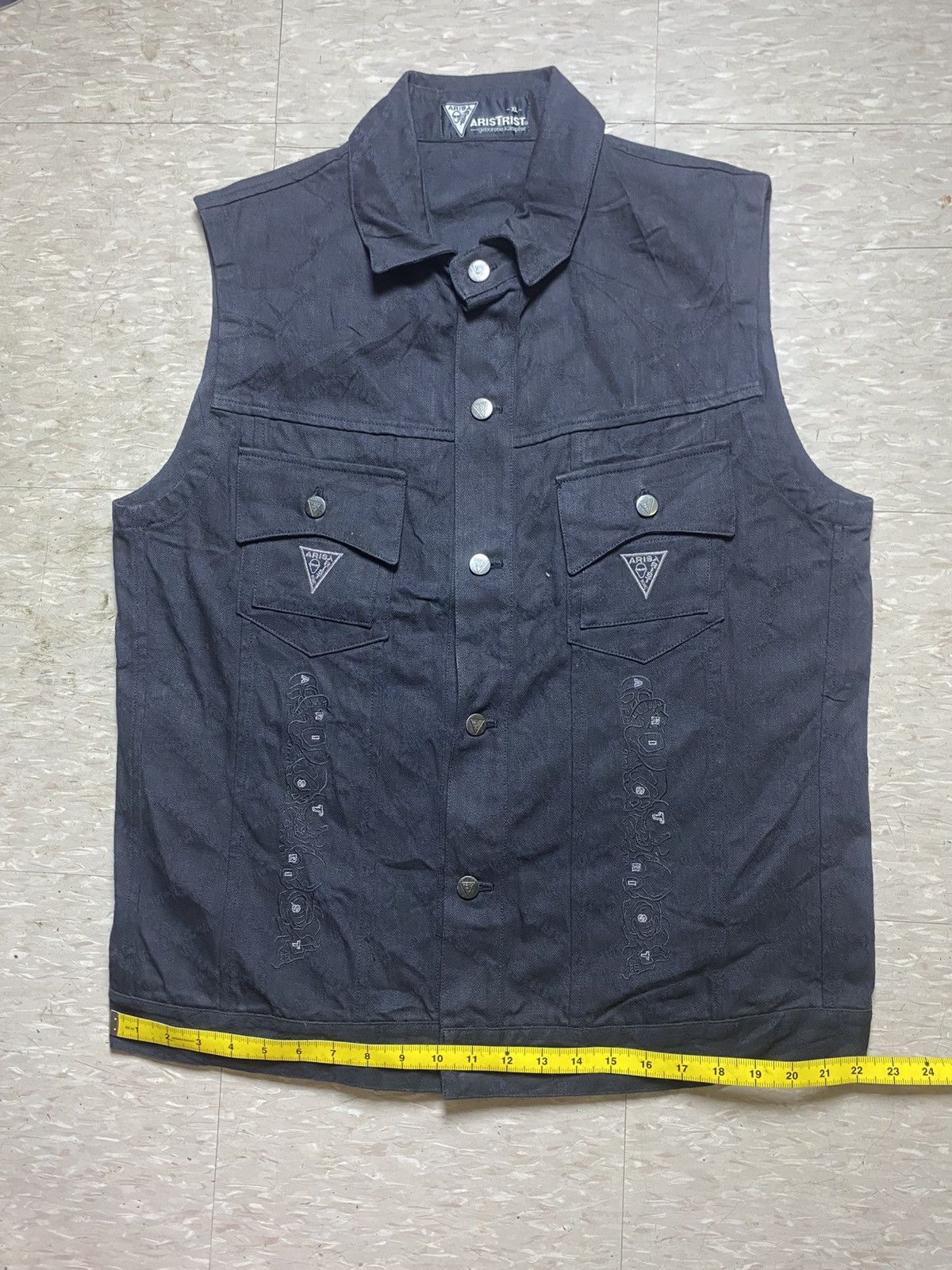 Denime ARISTRIST 10TH Anniversary Sleeveless Denim Vest Jacket Size US XL / EU 56 / 4 - 13 Thumbnail