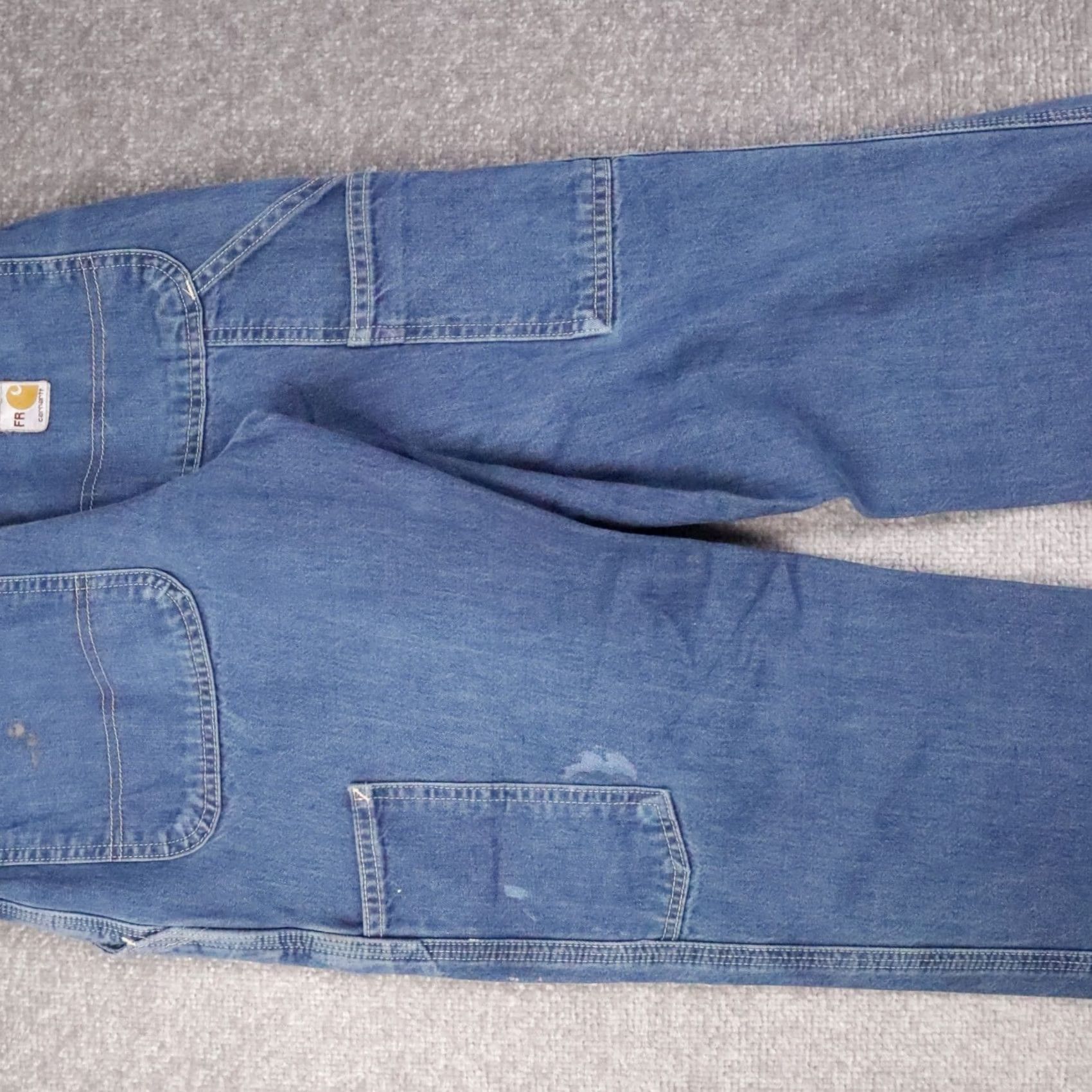 Carhartt VINTAGE Carhartt Jeans Blue Medium Wash Straight Leg Baggy Skater Carpenter Mens Size US 27 - 6 Thumbnail
