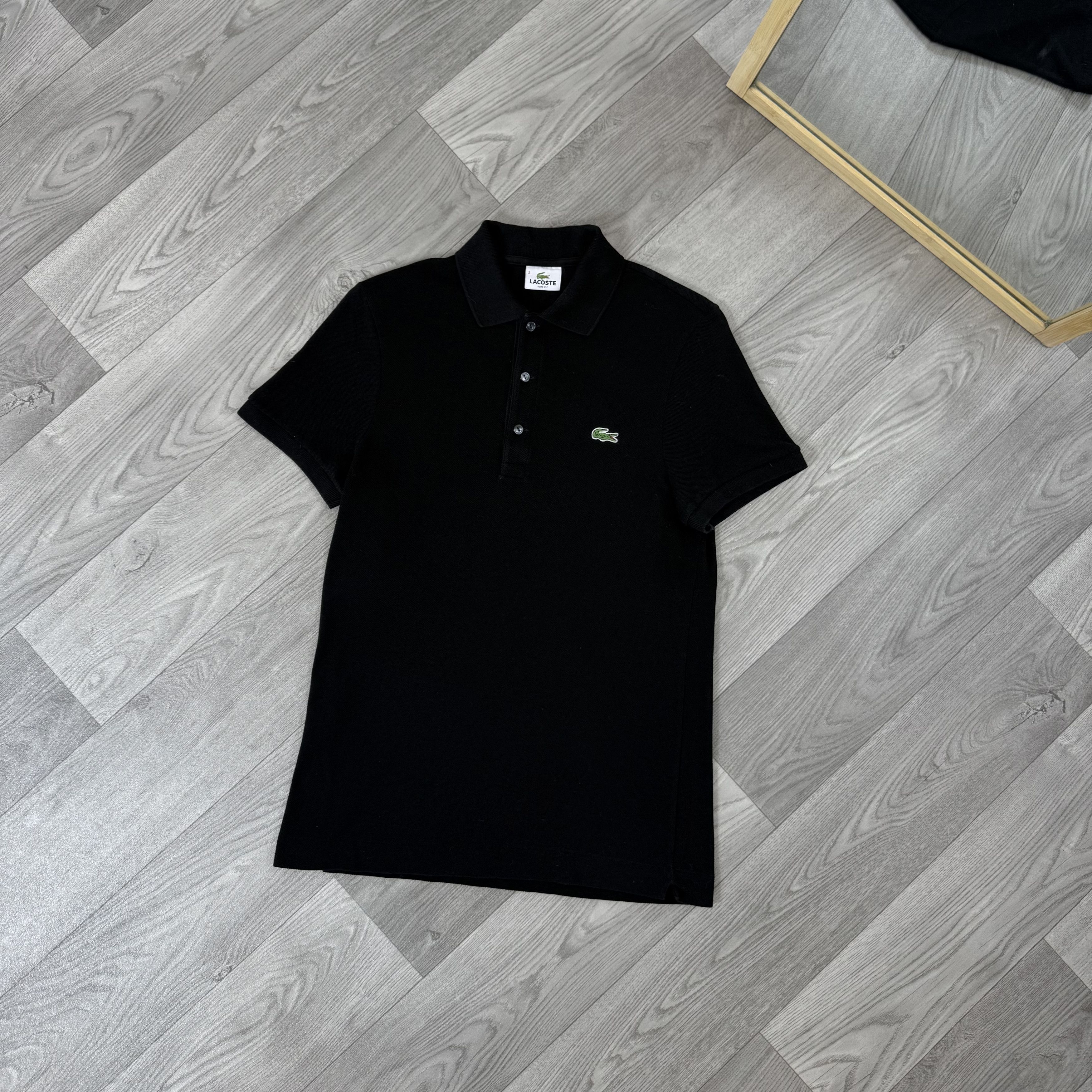 Lacoste Vintage Lacoste Black Polo Tee Shirt Women's Size M / US 6-8 / IT 42-44 - 1 Thumbnail