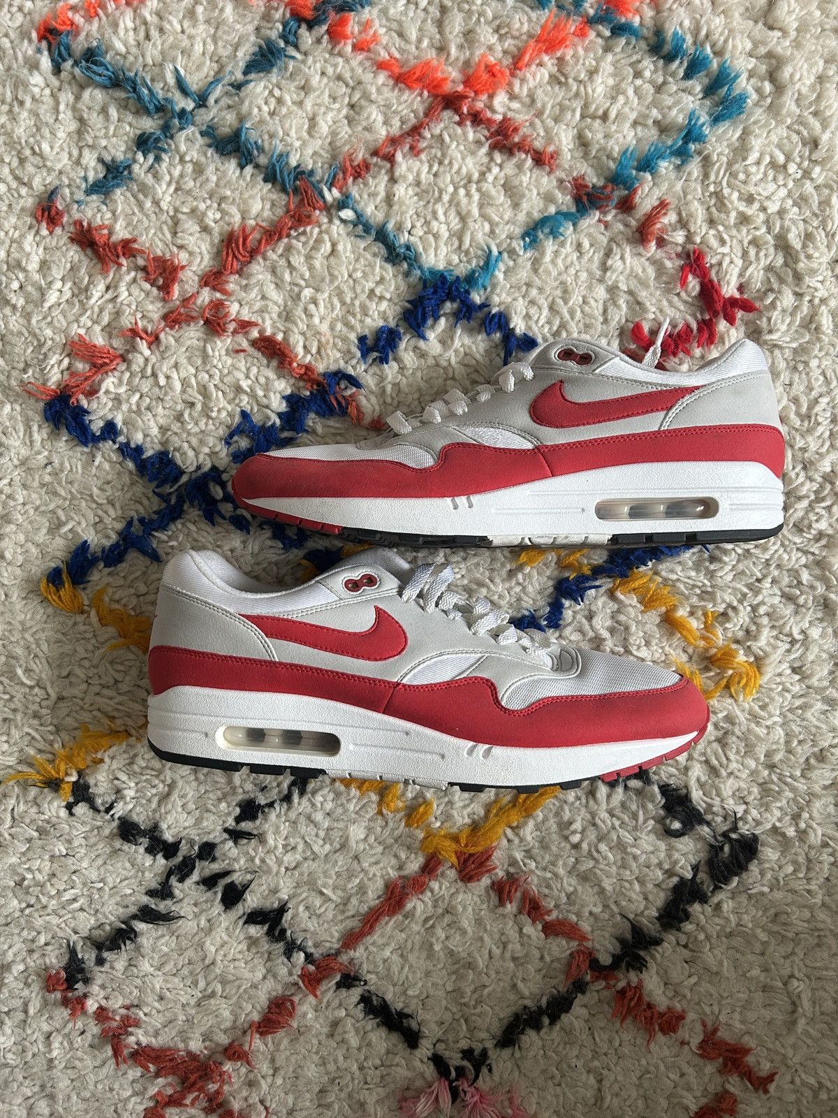 Nike Nike Air Max 1 Anniversary University Red 12US Size US 12 / EU 45 - 4 Thumbnail