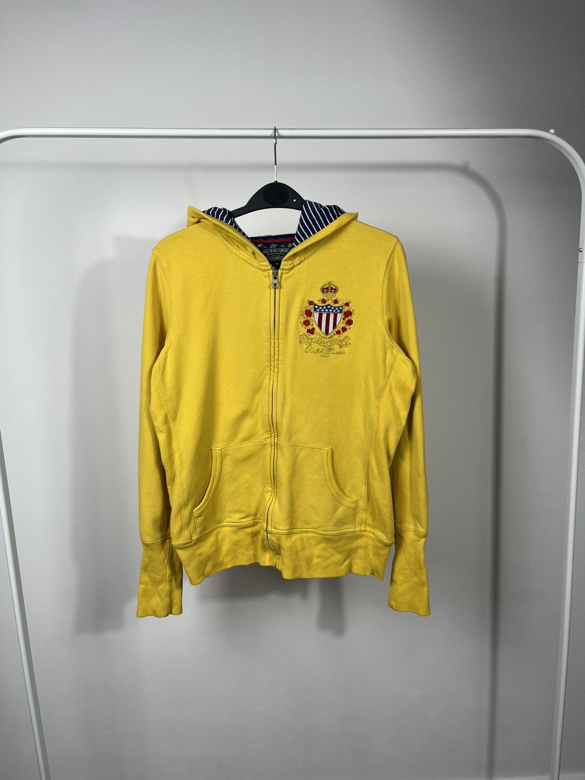 Polo Ralph Lauren Polo Jeans Company Ralph Lauren Yellow Zip Hoodie Size M Size M / US 6-8 / IT 42-44 - 1 Thumbnail