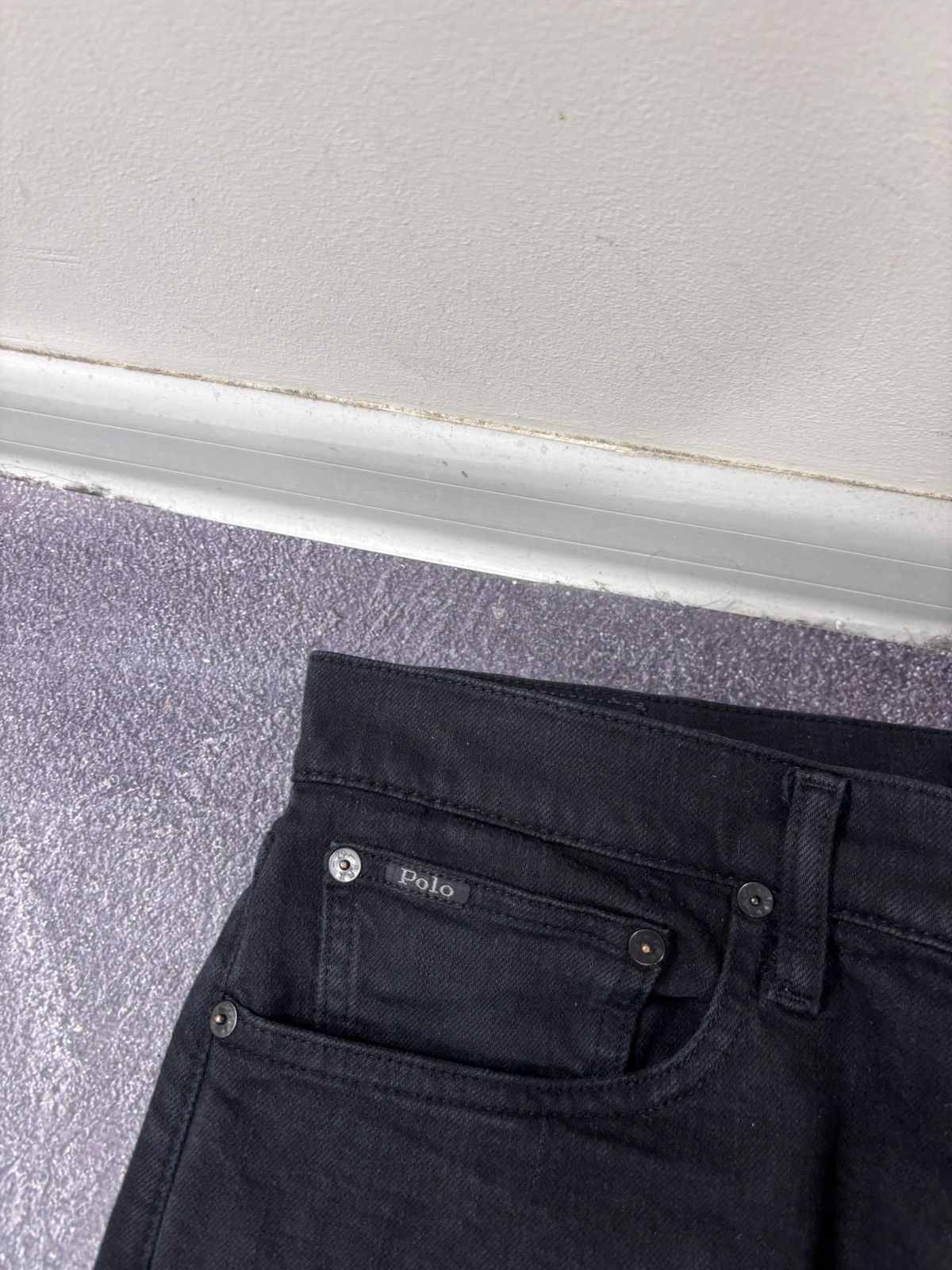 Polo Ralph Lauren Polo Ralph Lauren Men’s Sullivan Slim Black Denim Jeans Size US 31 - 6 Thumbnail