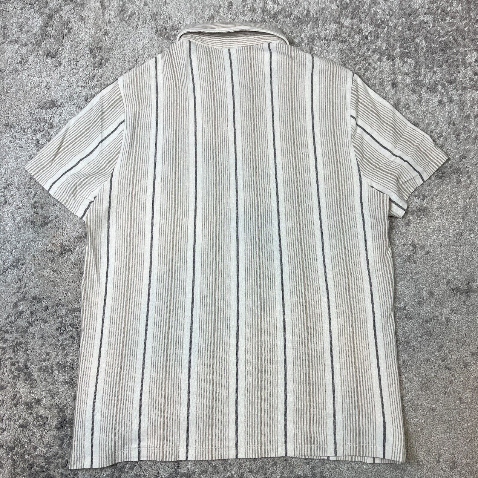 Express Express Mens Vertical Striped Polo short sleeve Shirt Size US L / EU 52-54 / 3 - 5 Thumbnail