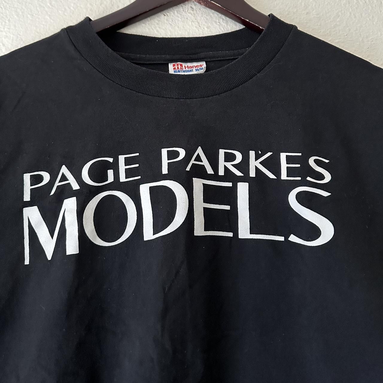 Vintage 90s Y2K Vintage Page Parkes Models Super Model Agency tee Size US L / EU 52-54 / 3 - 5 Thumbnail